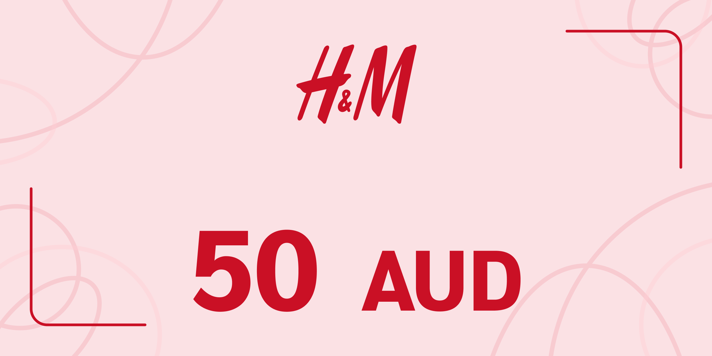 H and M Gift Card 50 AUD