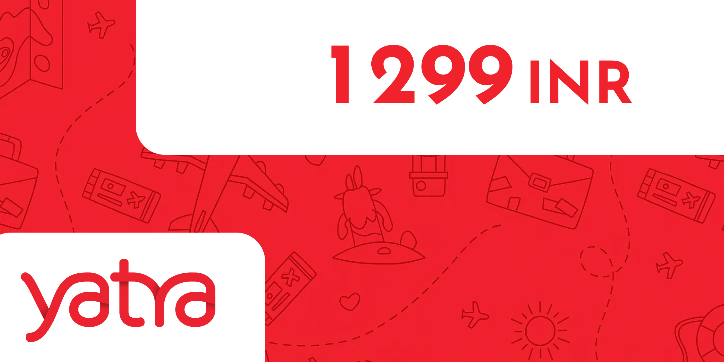 Yatra Gift Card 1299 INR