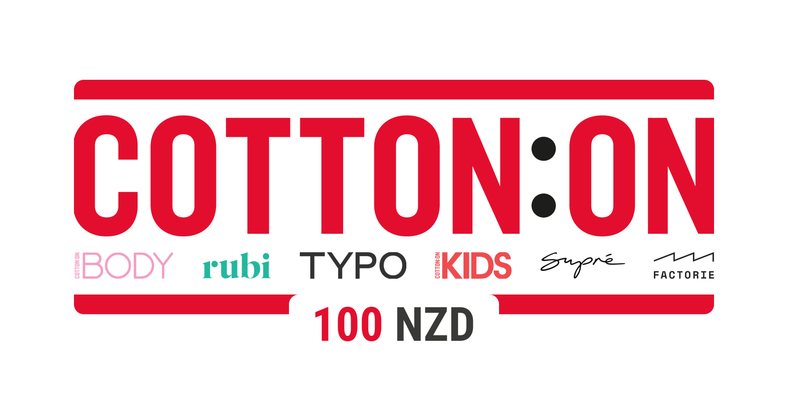 Cotton On Group Gift Card 100 NZD