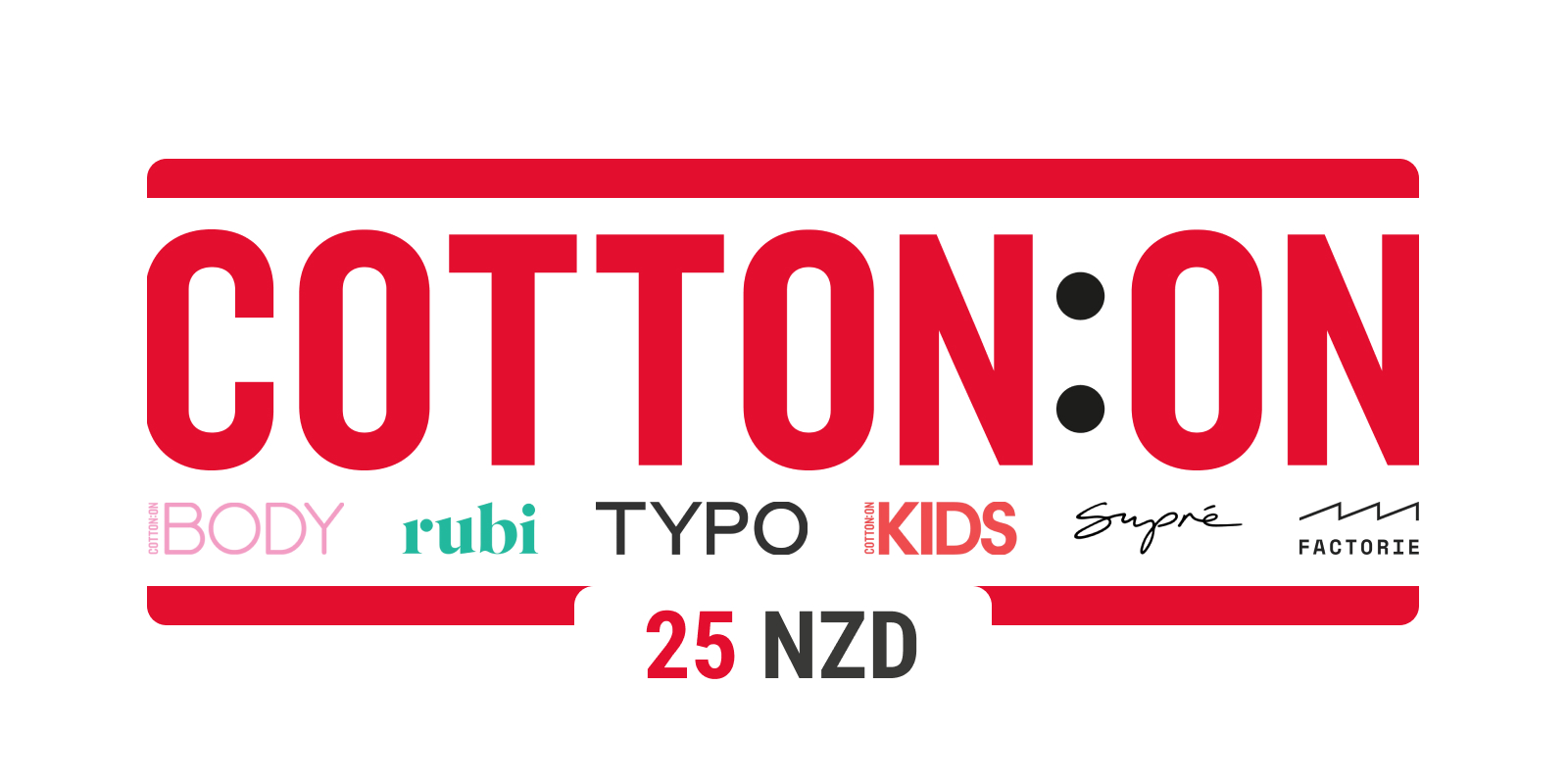 Cotton On Group Gift Card 25 NZD