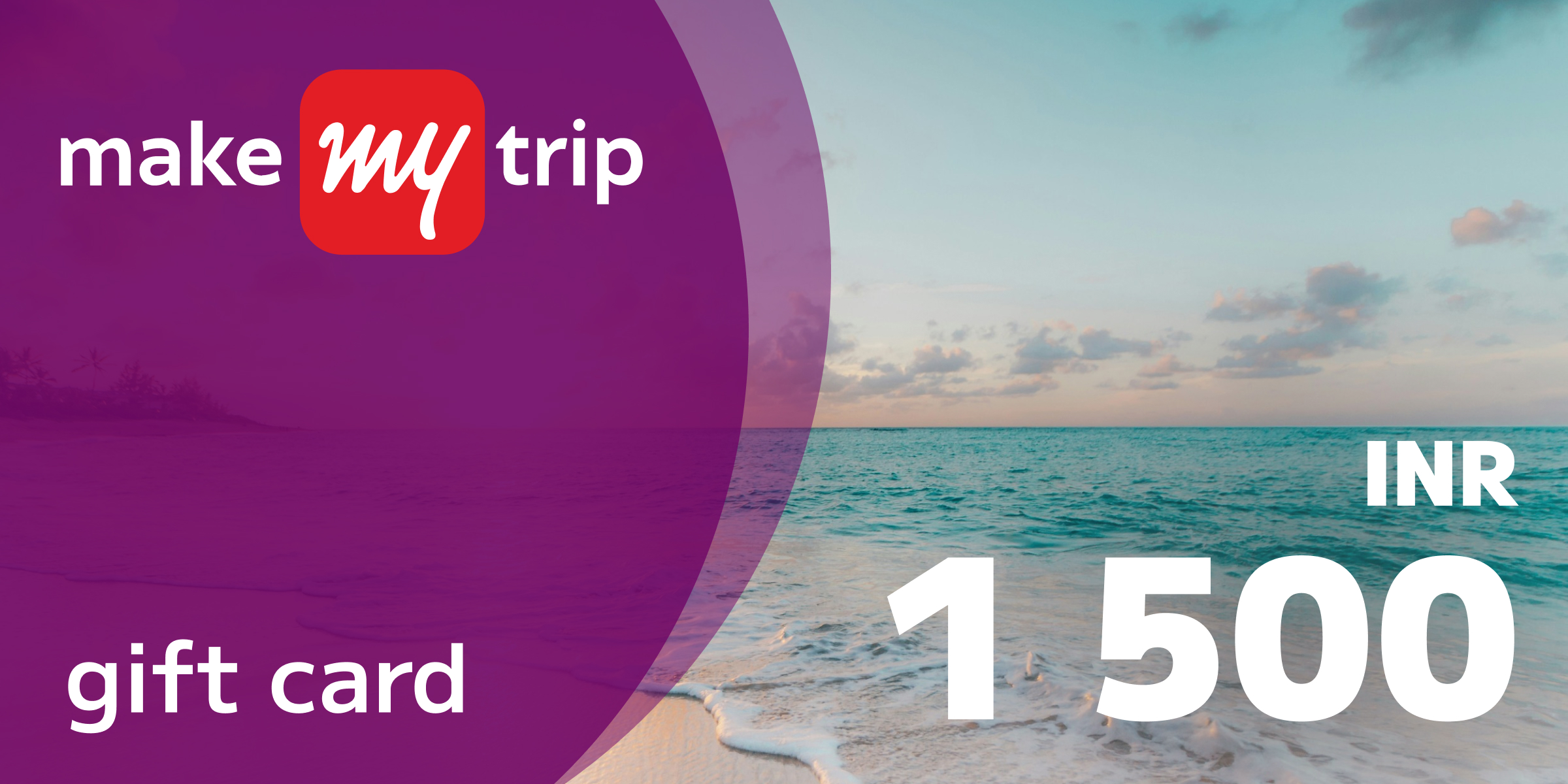 MakeMyTrip Gift Card 1500 INR