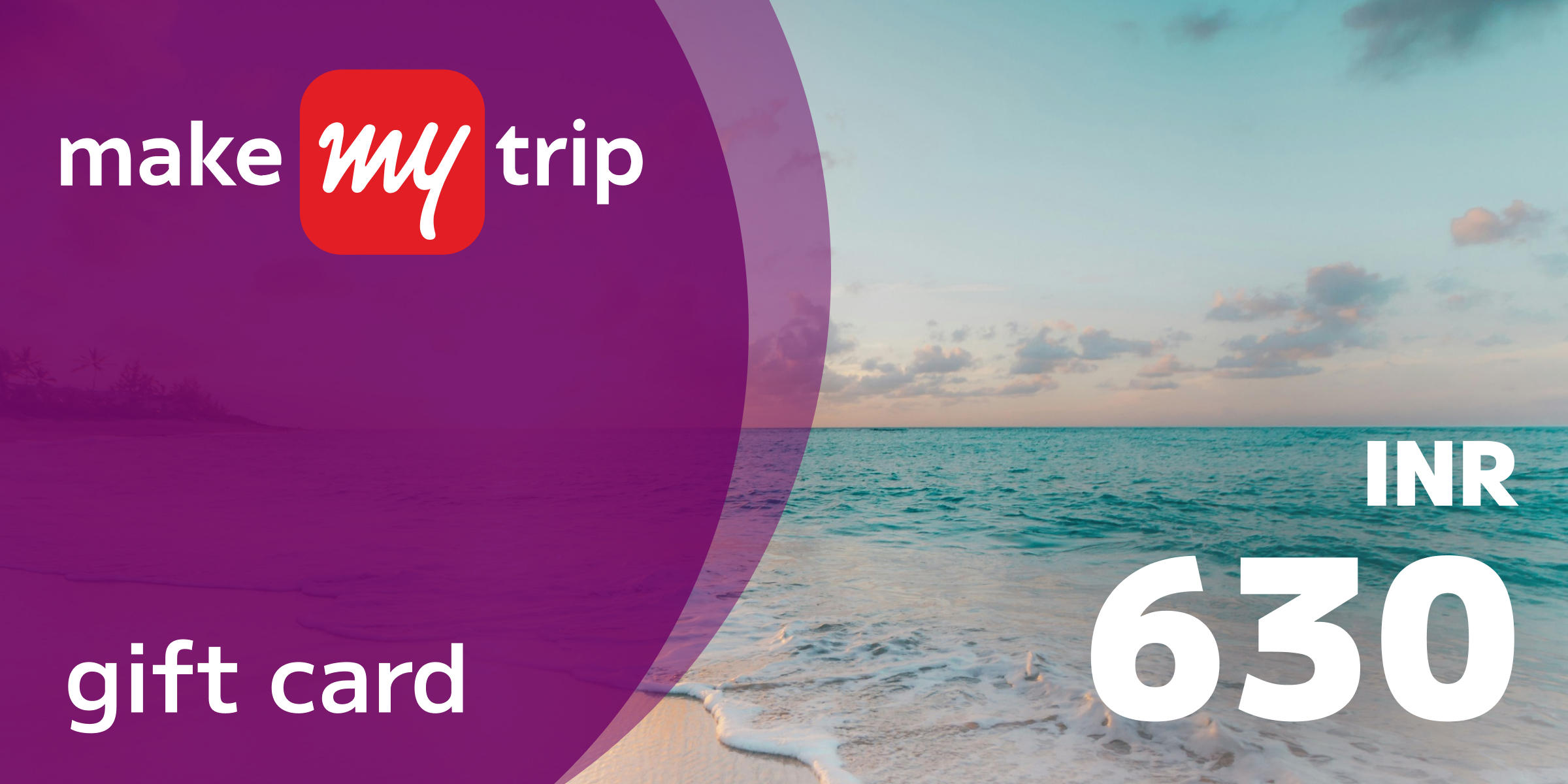 MakeMyTrip Gift Card 630 INR