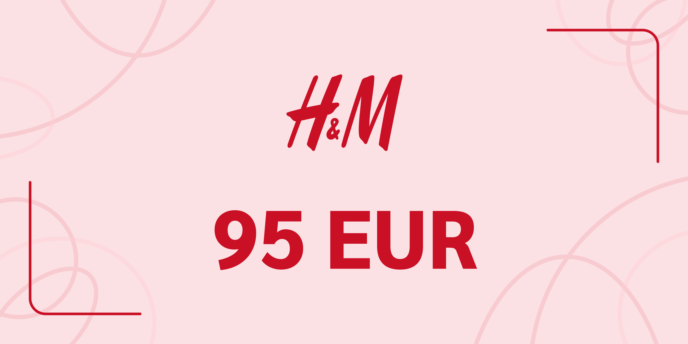 H and M Gift Card 95 EUR