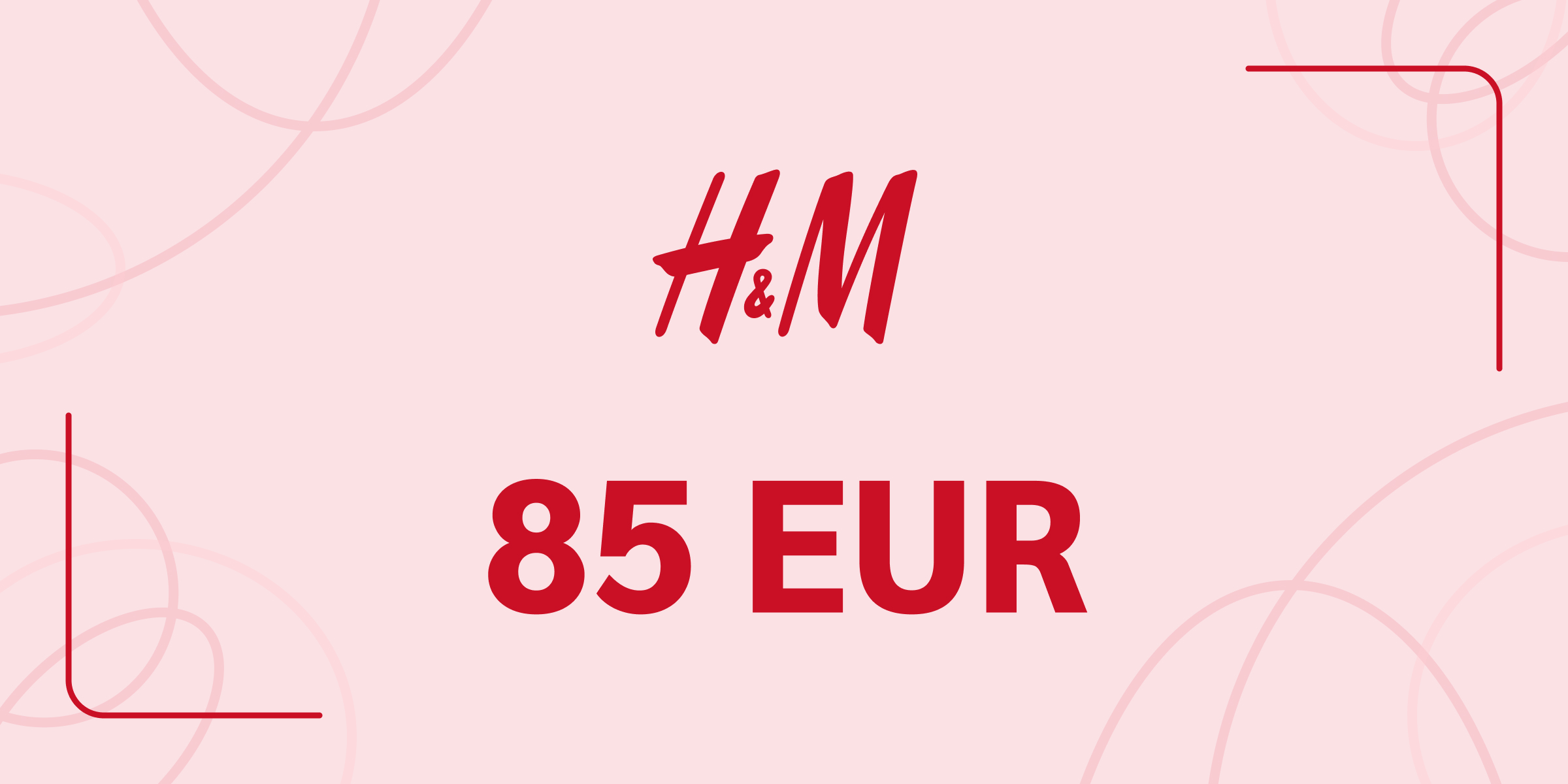 H and M Gift Card 85 EUR