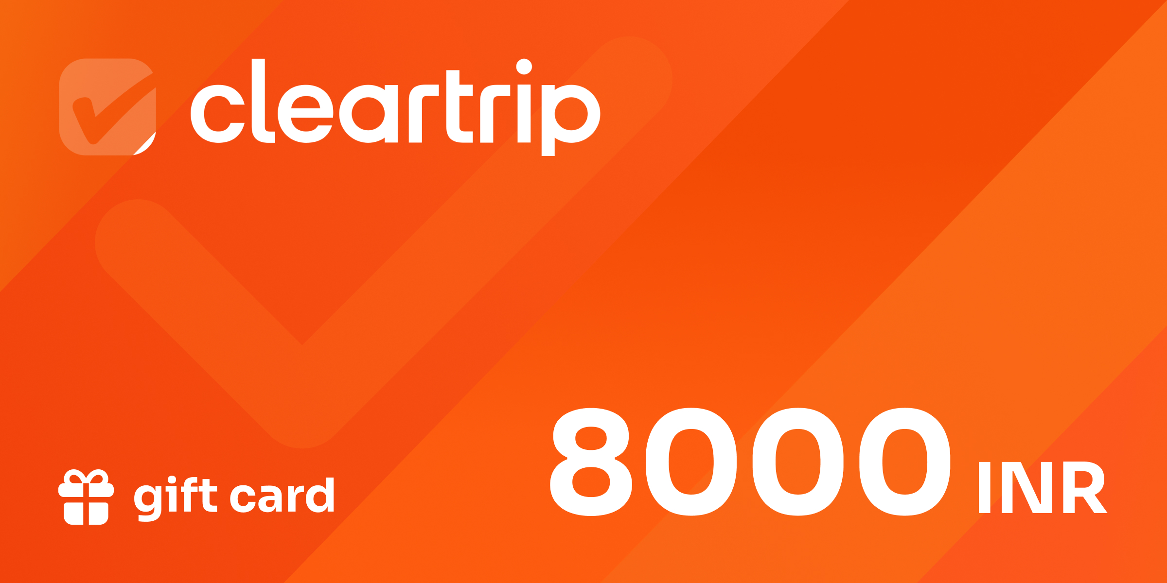 Cleartrip Gift Card 8000 INR