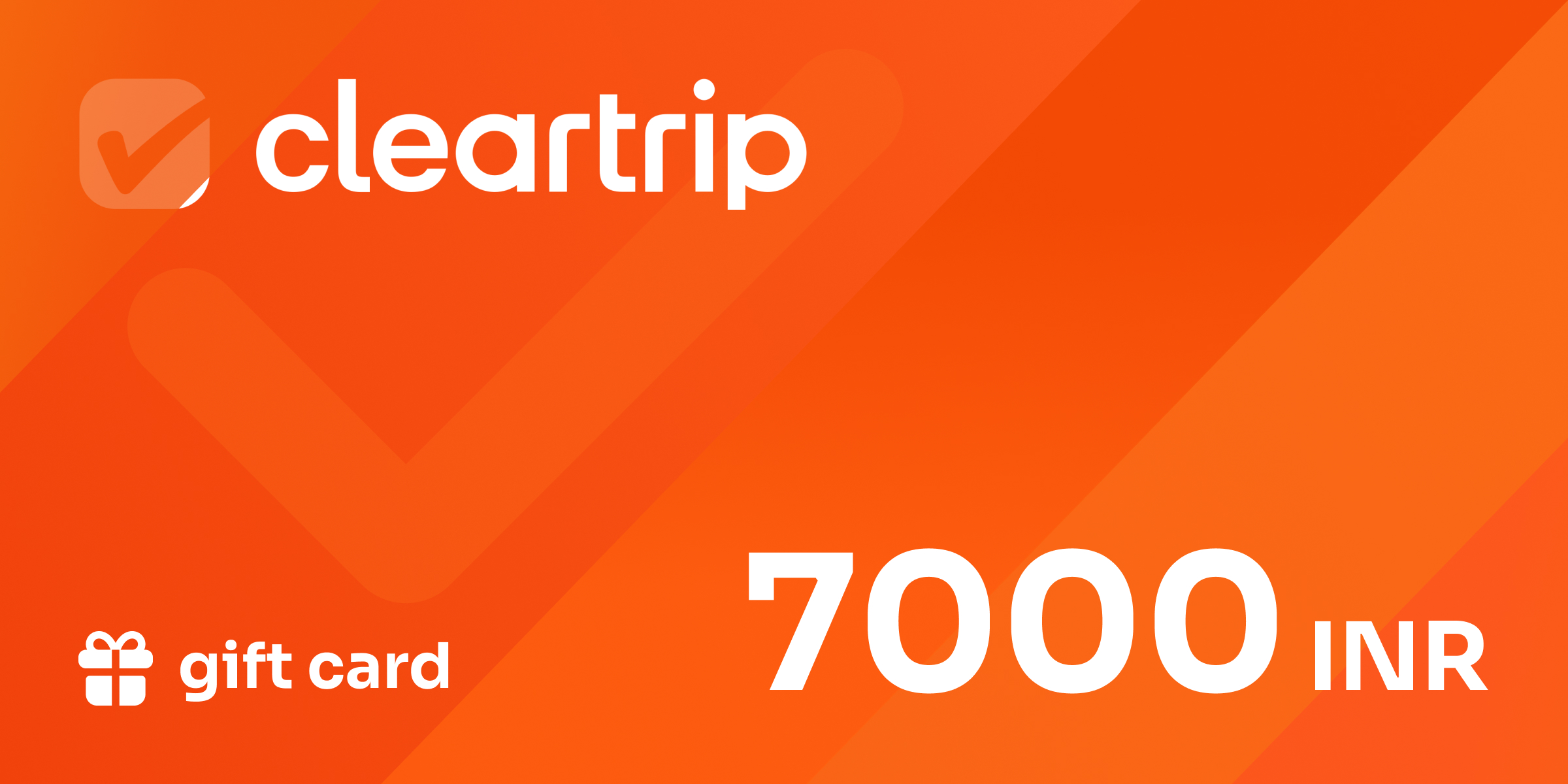 Clar Tri Comprar Cleartrip ₹7000 Gift Card (India) Mejor precio | SmartCDKeys