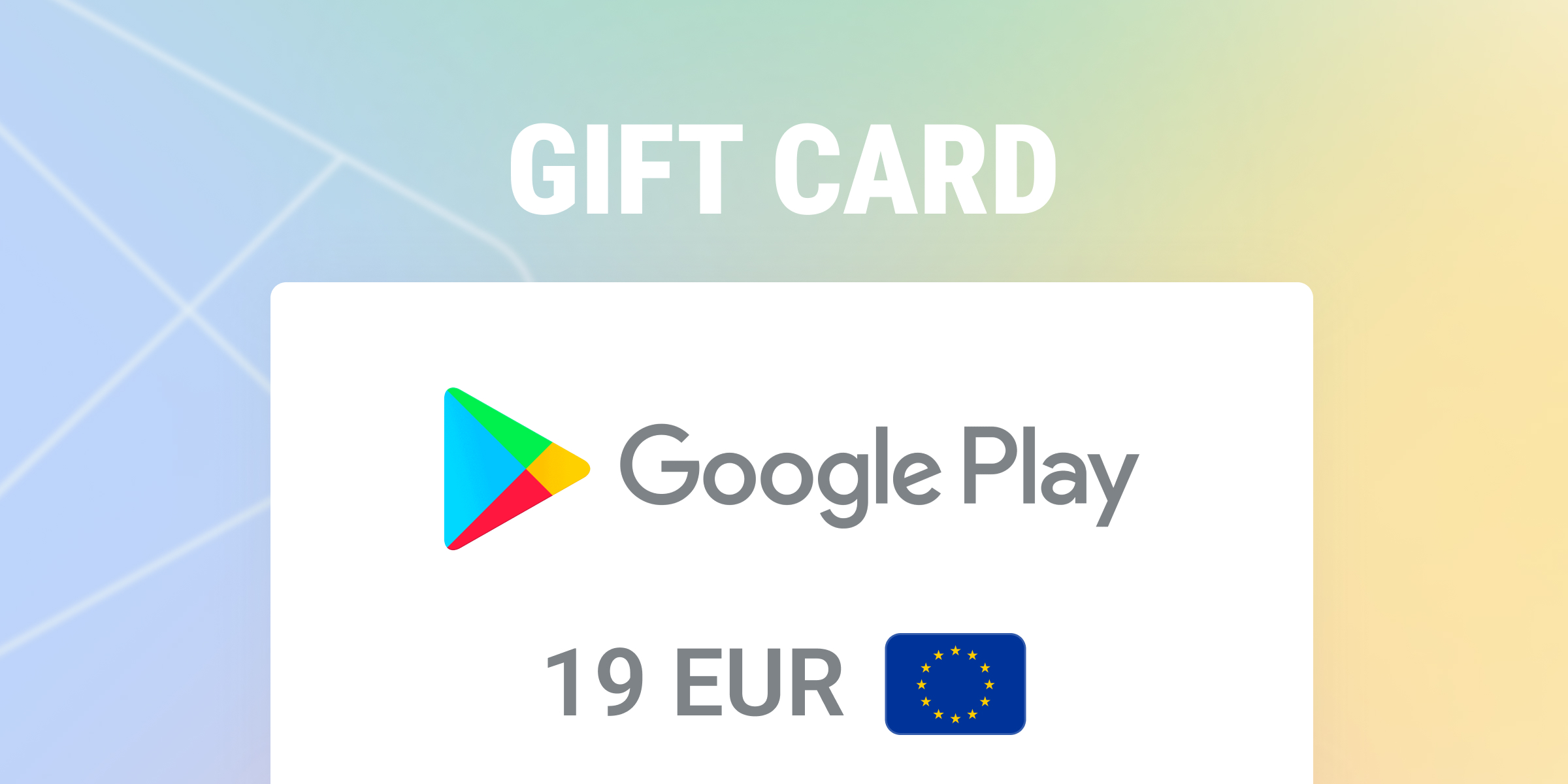 Google Play Gift Card 19 EUR