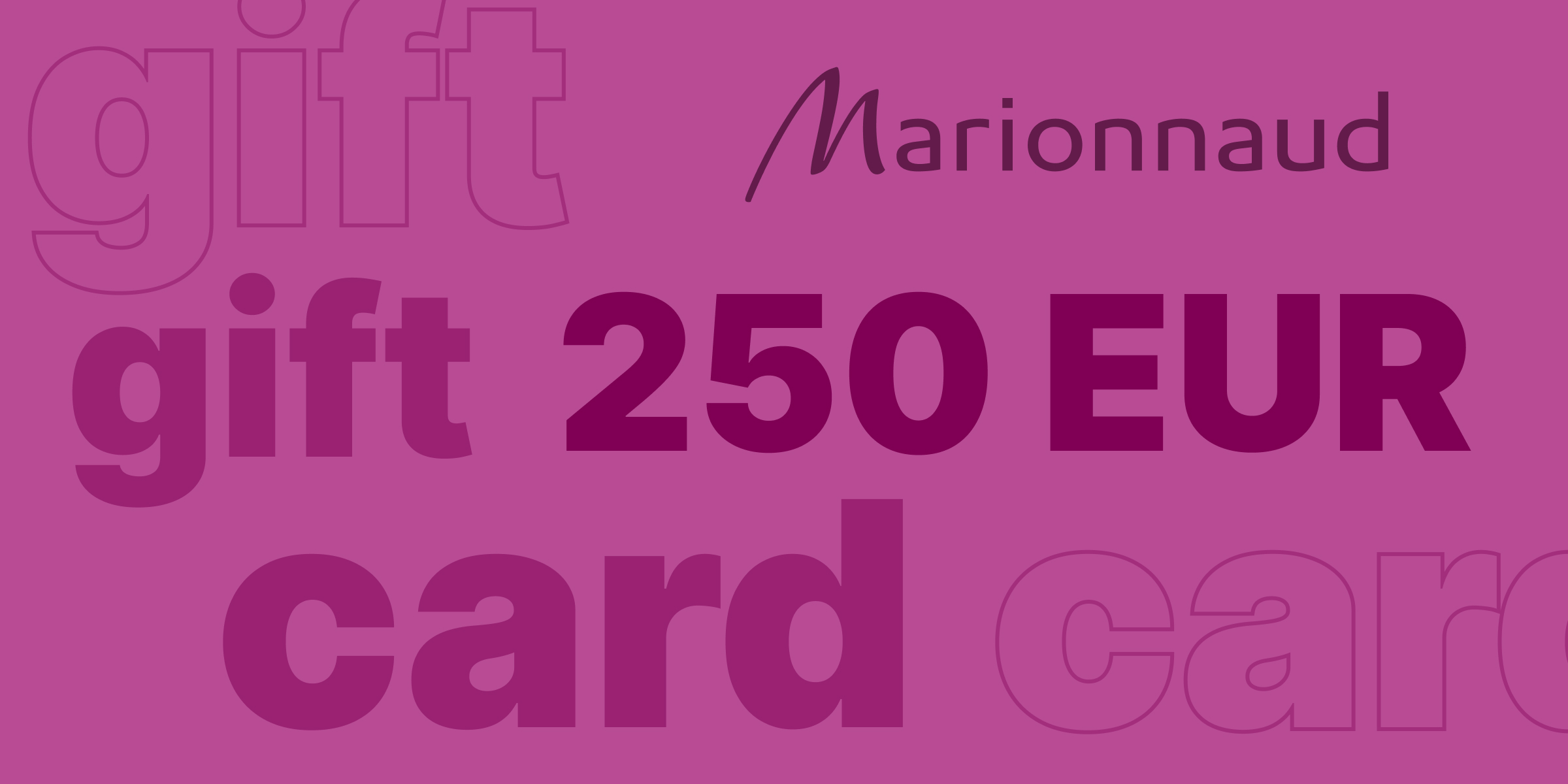 Marionnaud Gift Card 250 EUR