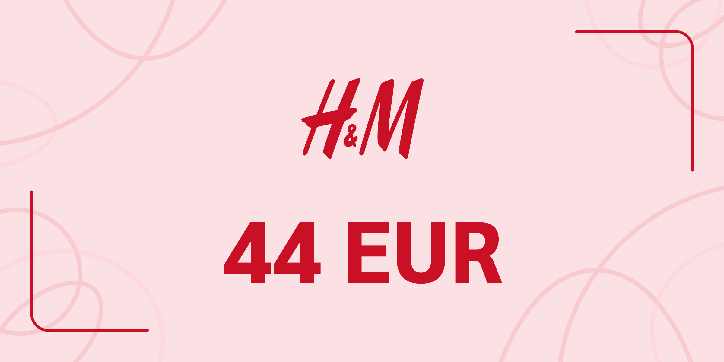 H and M Gift Card 44 EUR