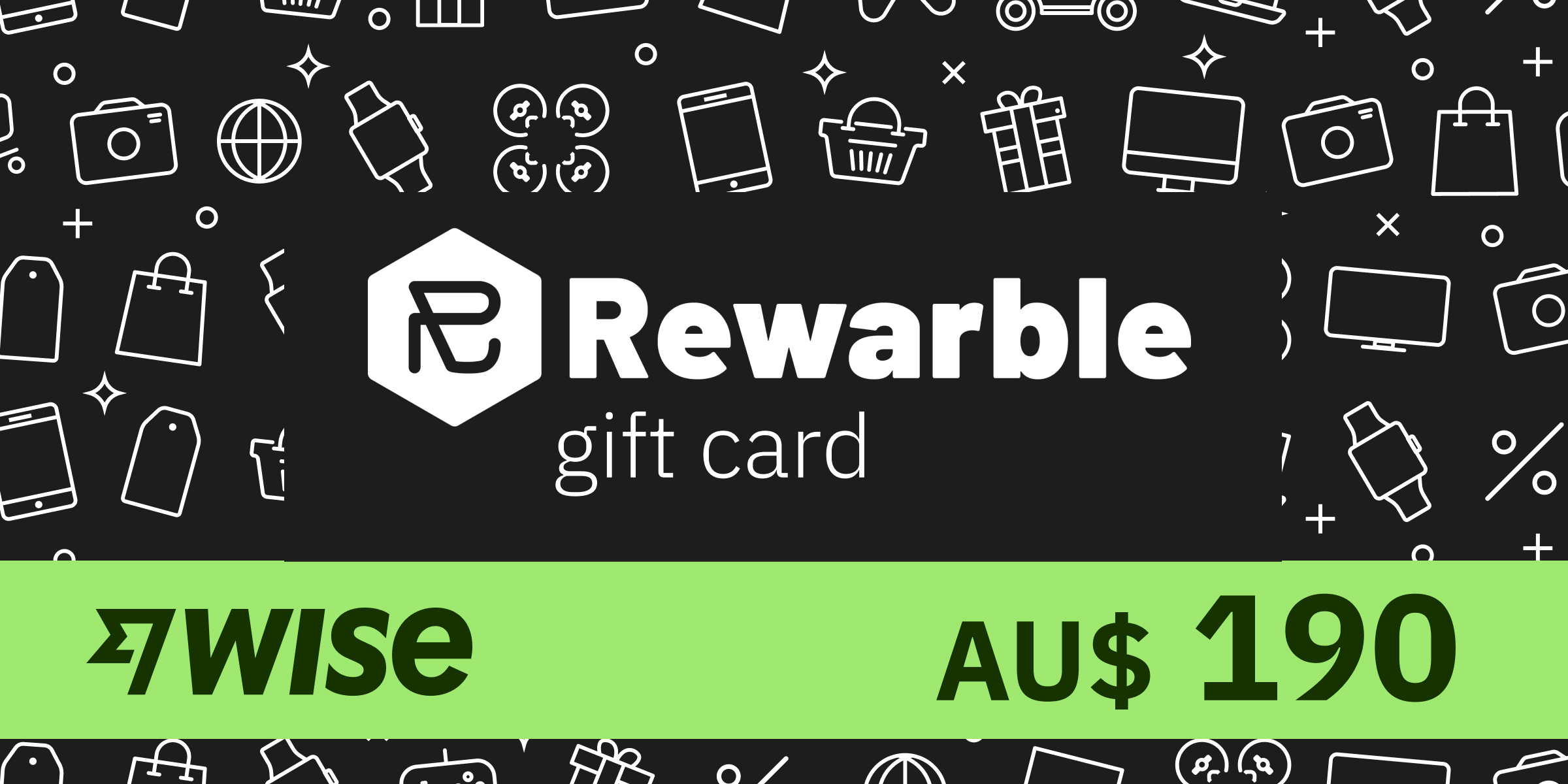 REWARBLE Wise Gift Card 190 AUD