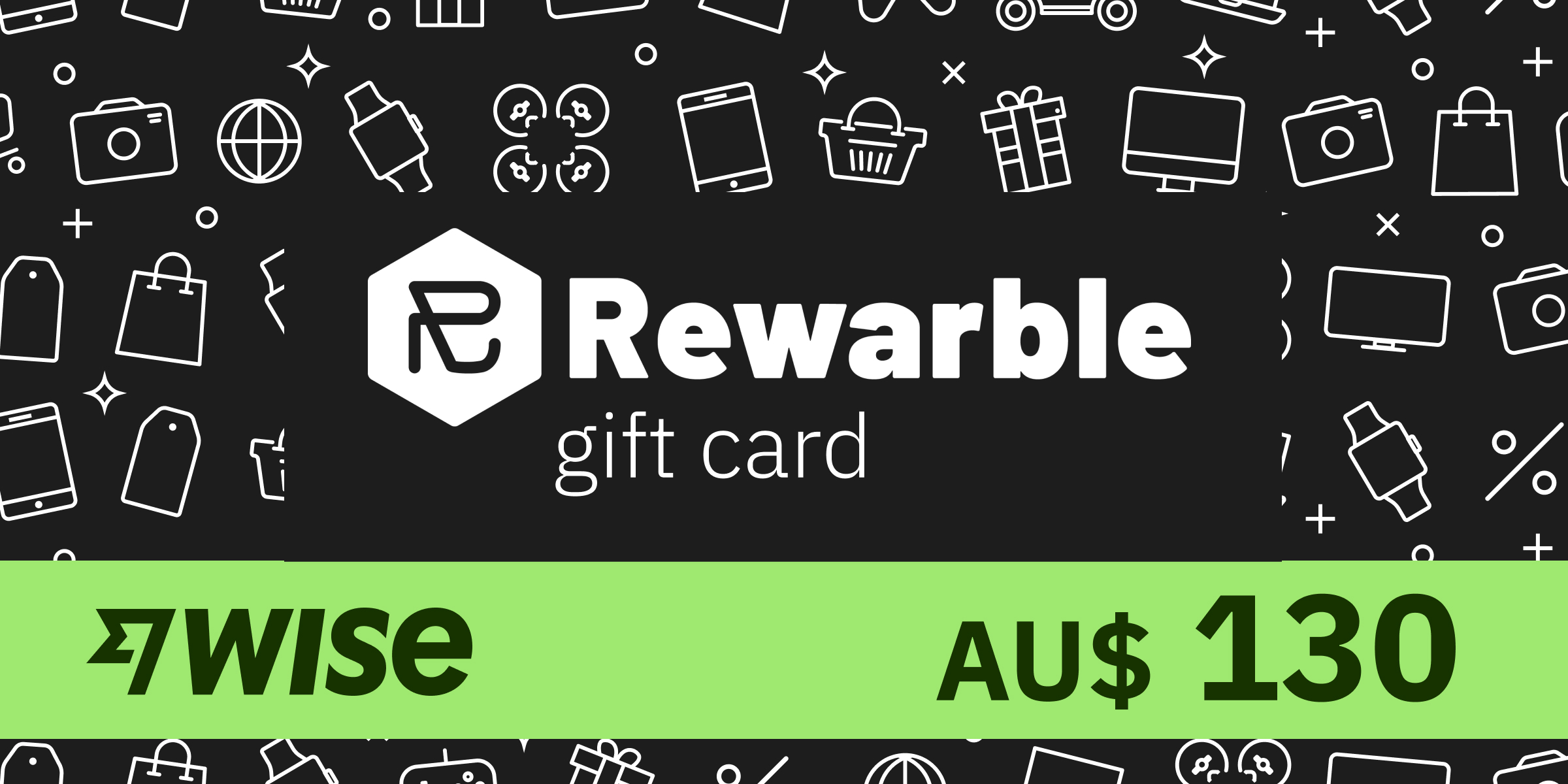 REWARBLE Wise Gift Card 130 AUD