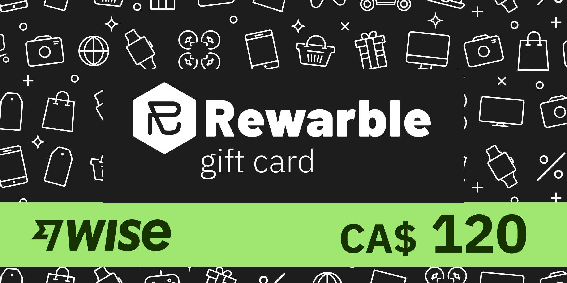 REWARBLE Wise Gift Card 120 CAD