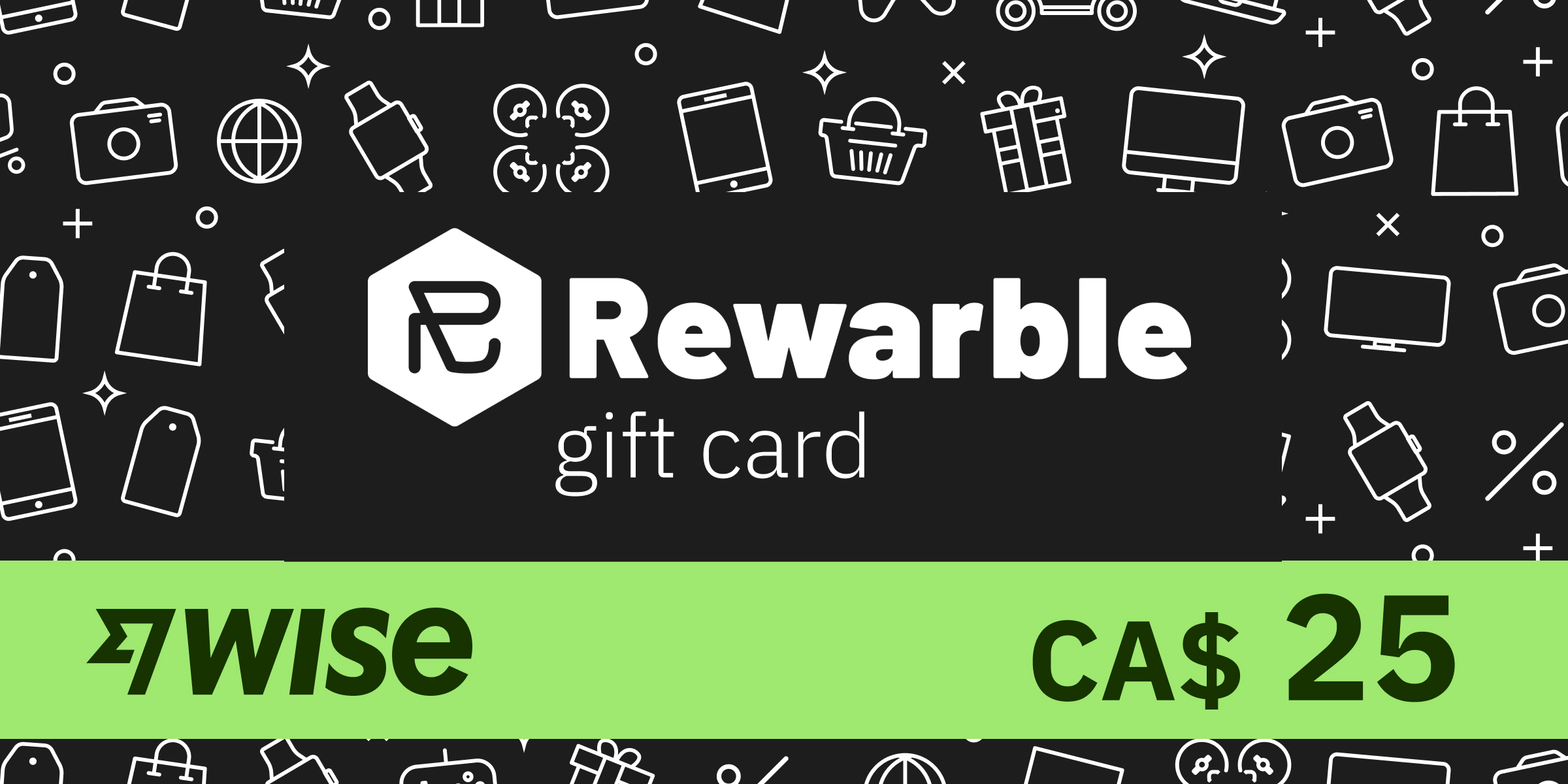 REWARBLE Wise Gift Card 25 CAD