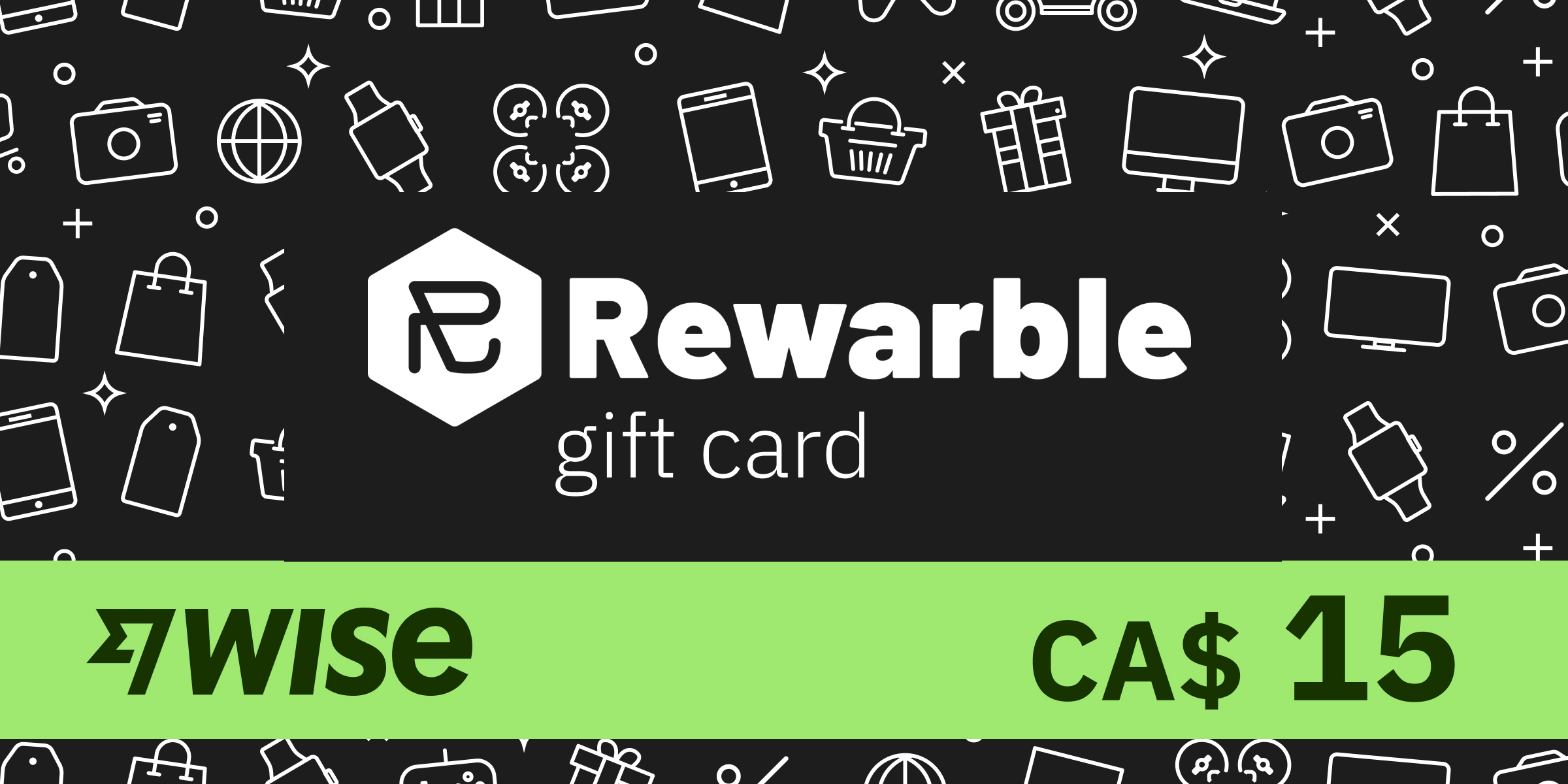 REWARBLE Wise Gift Card 15 CAD