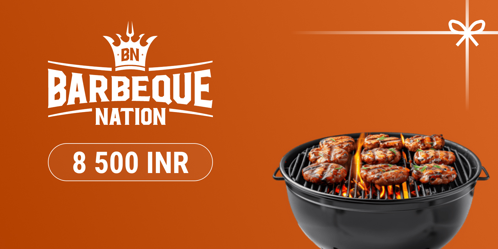 Barbeque Nation Gift Card 8500 INR