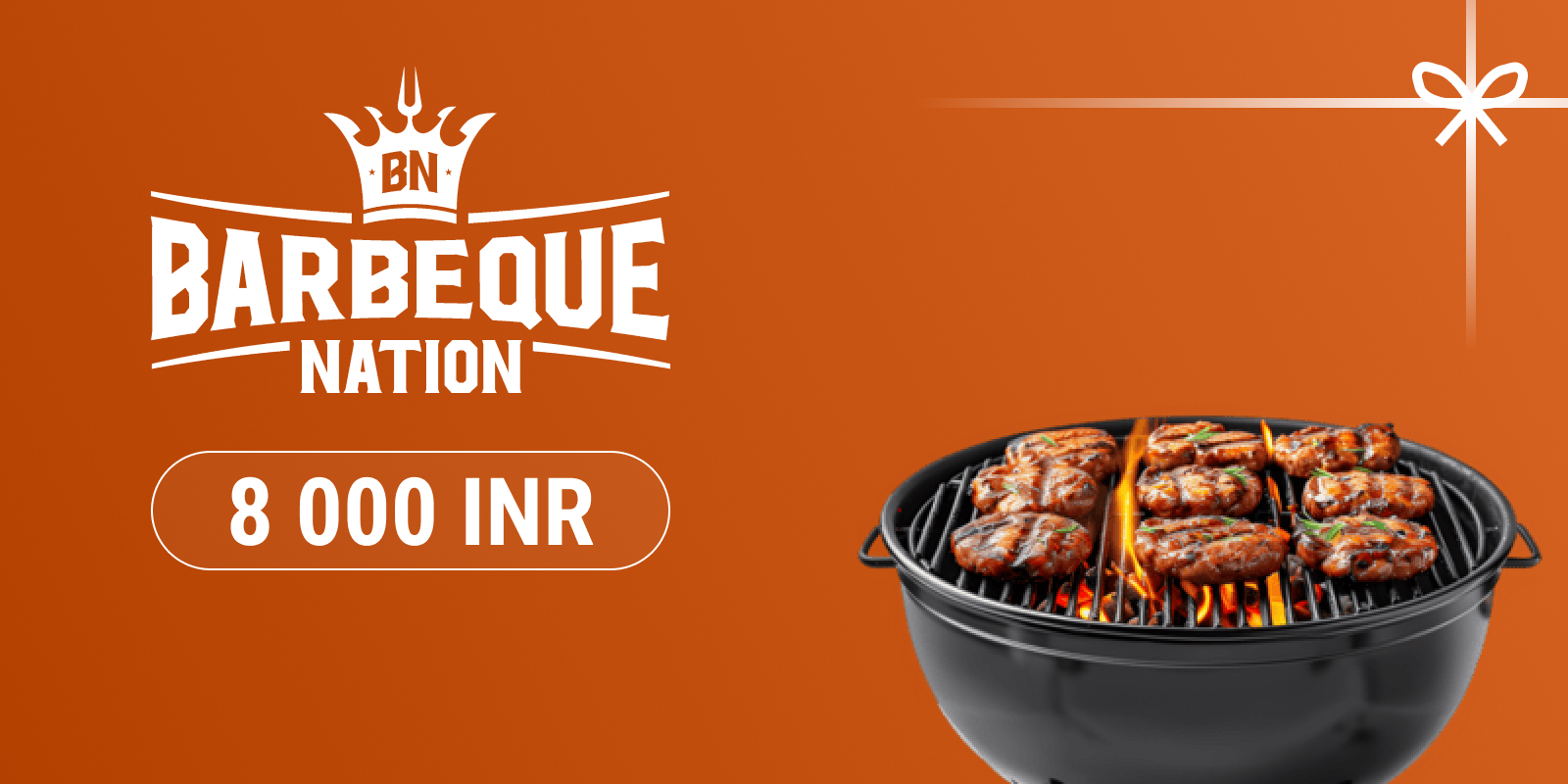 Barbeque Nation Gift Card 8000 INR