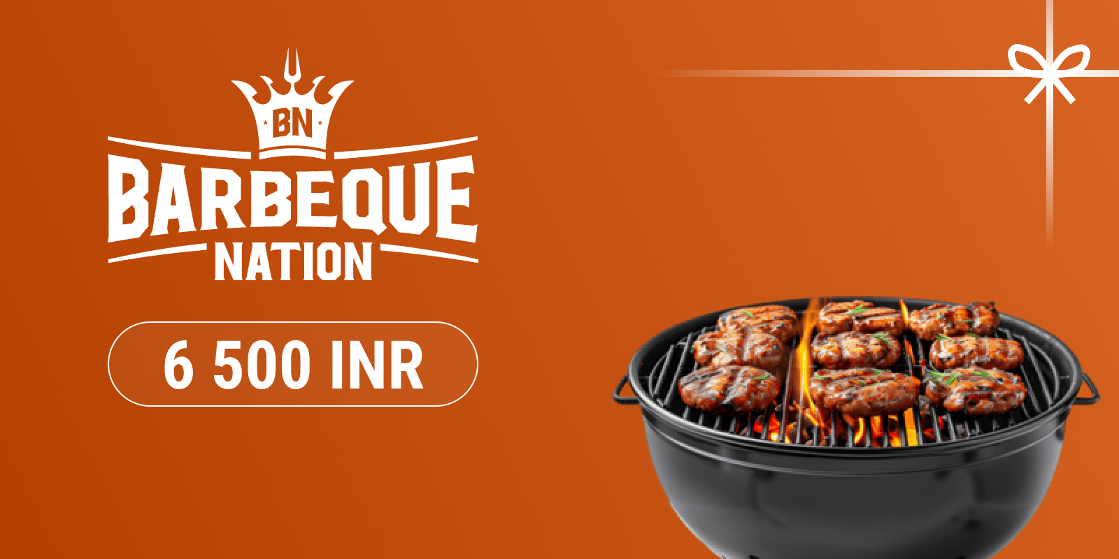 Barbeque Nation Gift Card 6500 INR