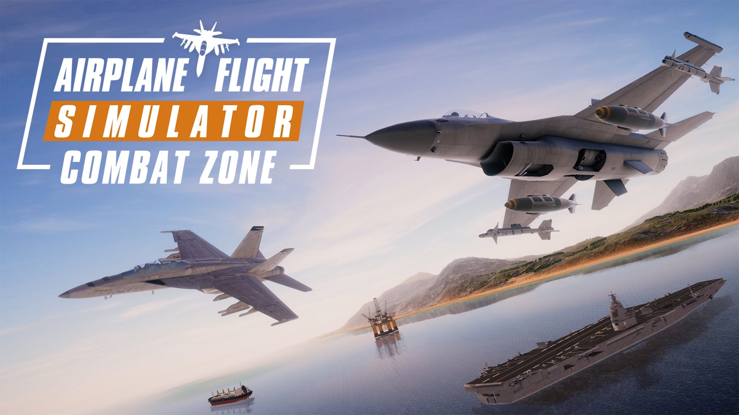 Airplane Flight Simulator Combat Zone