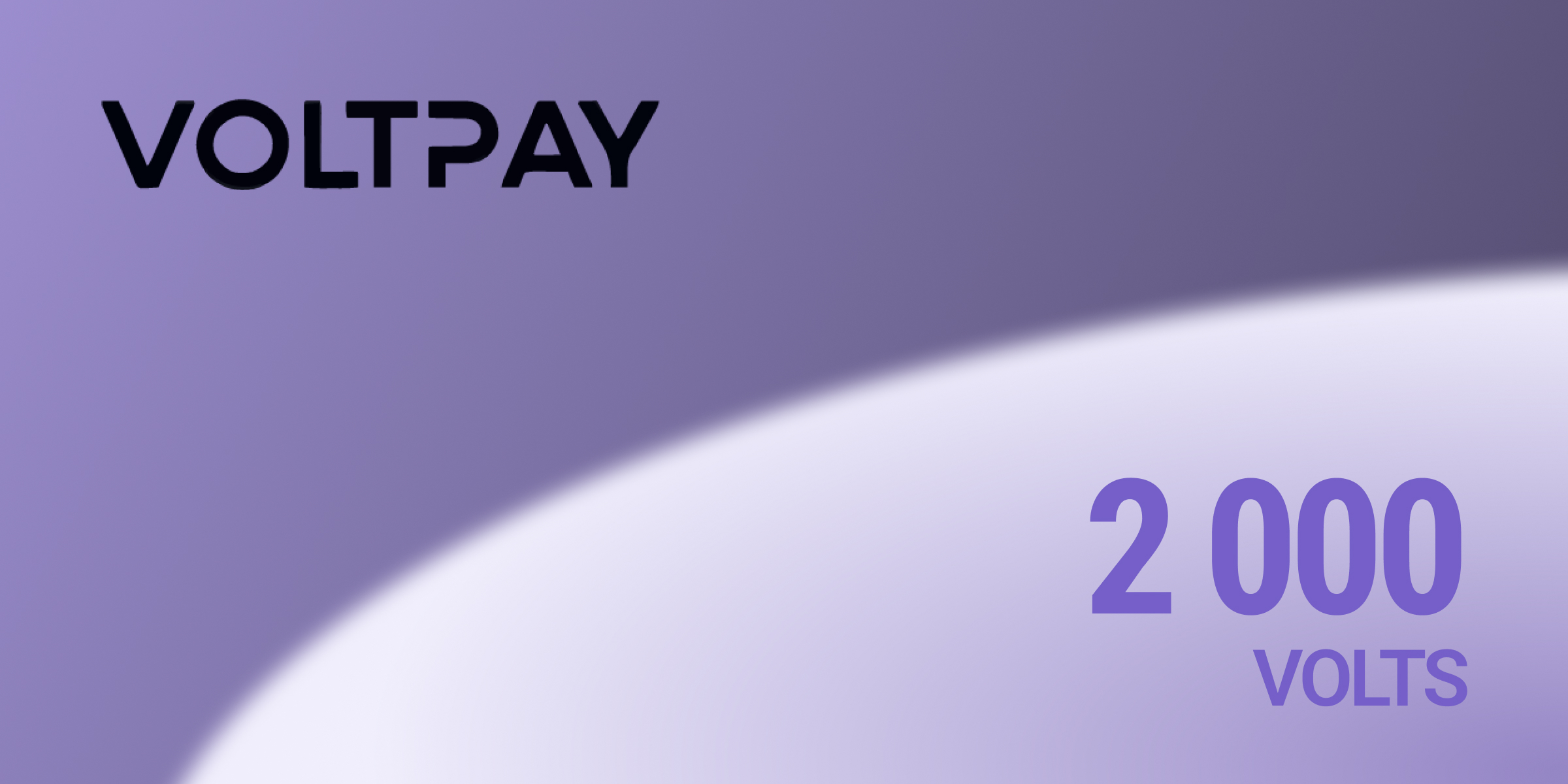 VoltPay Gift Card 2000 Volts