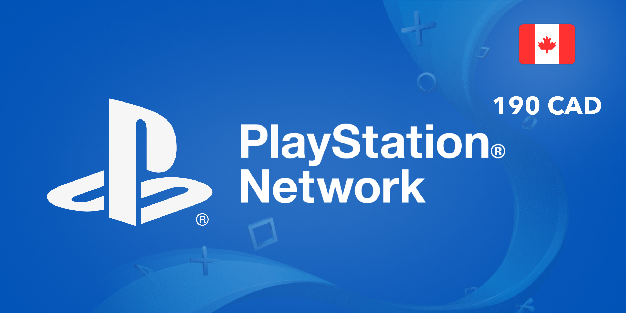Playstation Network Gift Card 190 CAD
