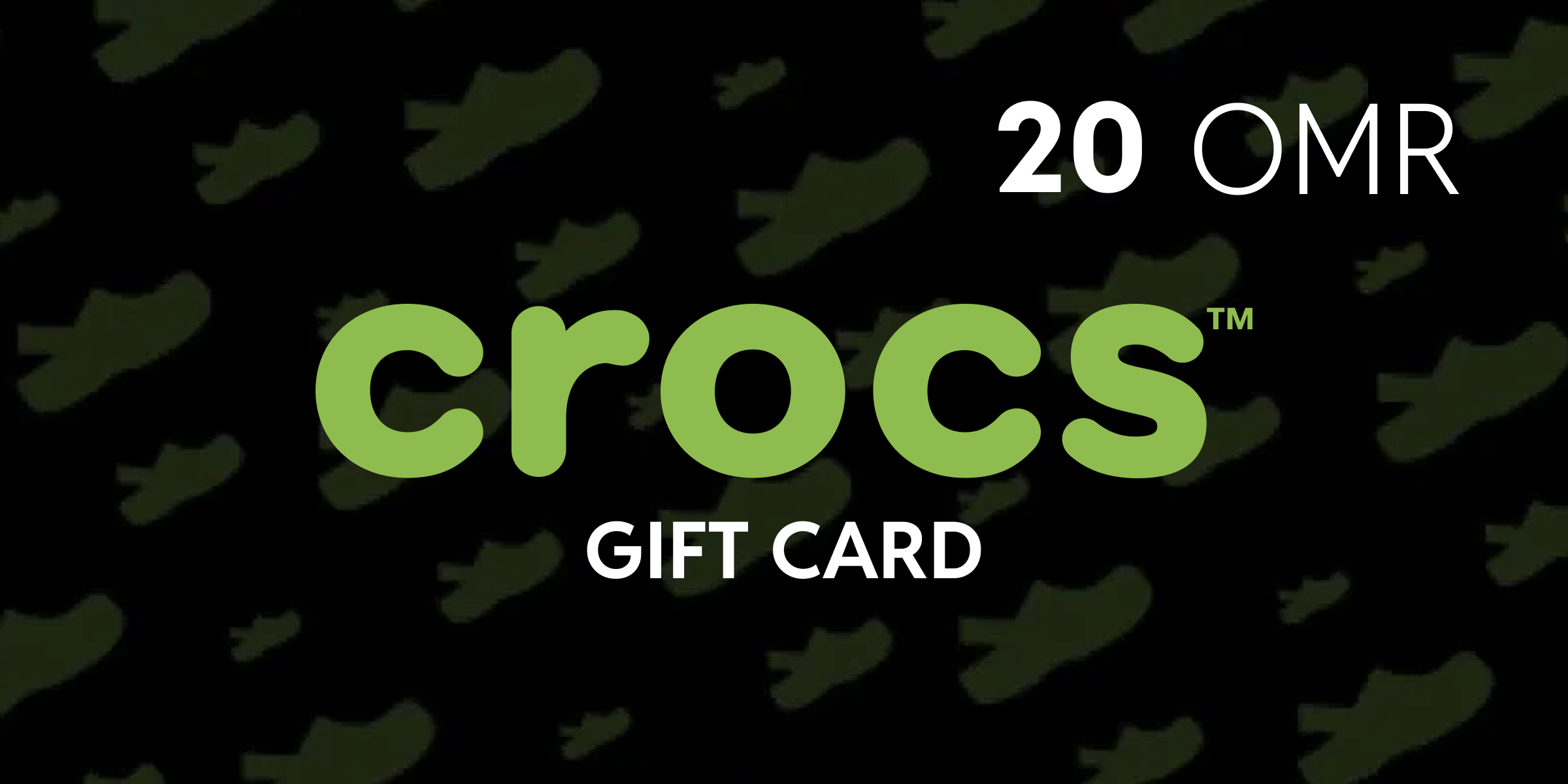 Crocs Gift Card 20 OMR