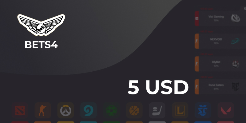 Bets4 Gift Card 5 USD