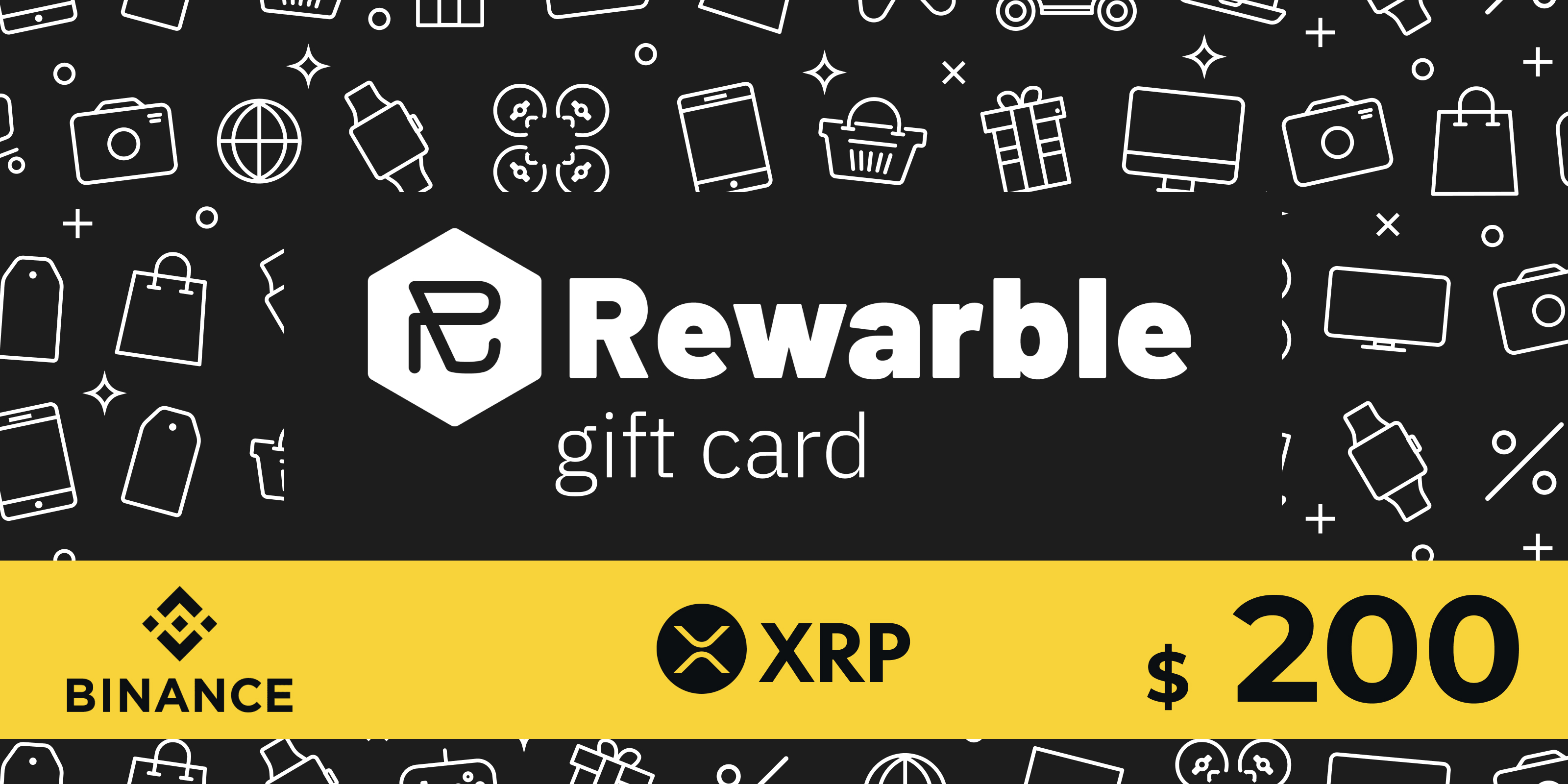 Rewarble Binance Gift Card XRP 200 USD