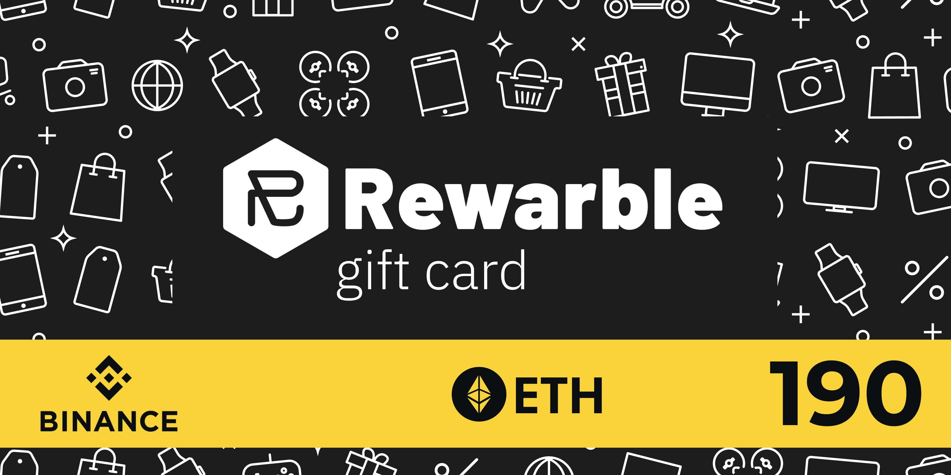 Rewarble Binance Gift Card ETH 190 USD