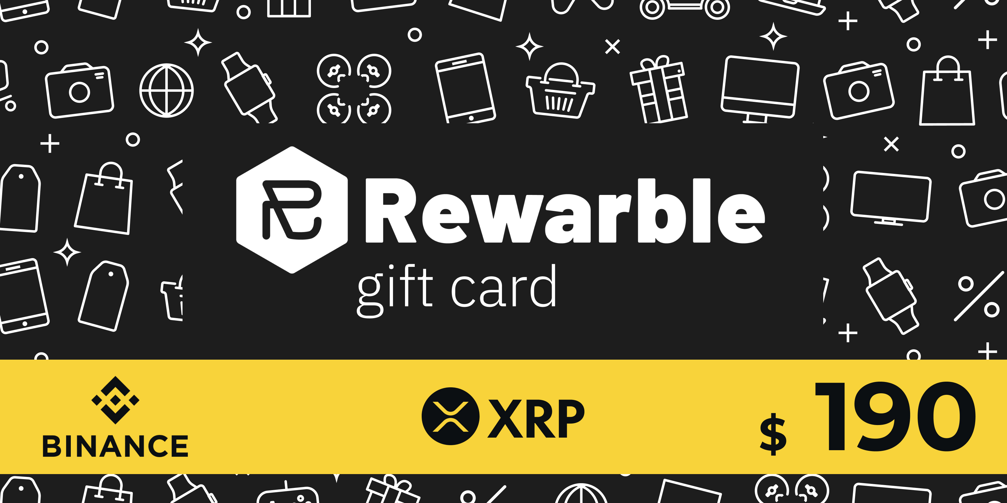Rewarble Binance Gift Card XRP 190 USD