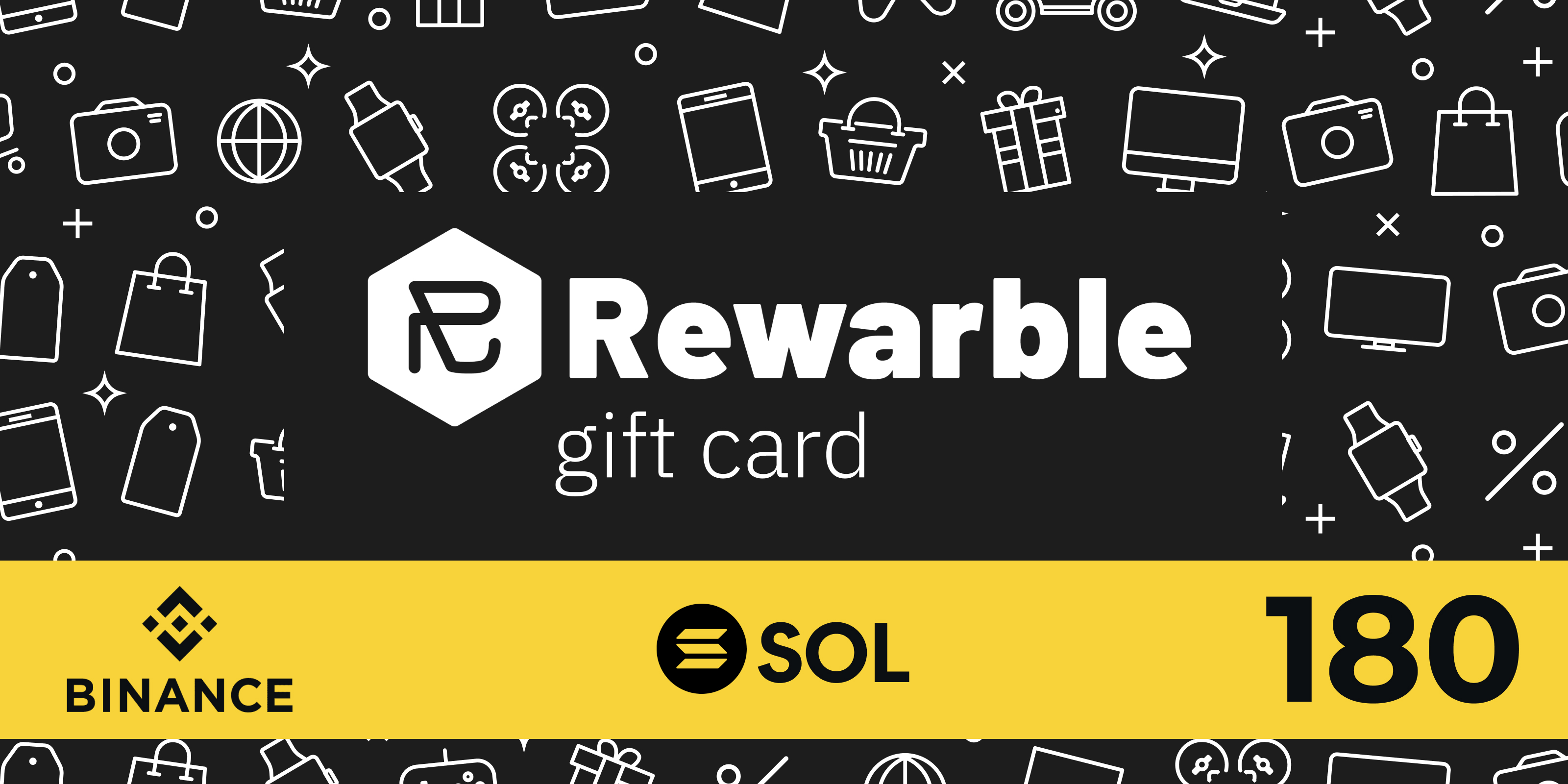 Rewarble Binance Gift Card SOL 180 USD