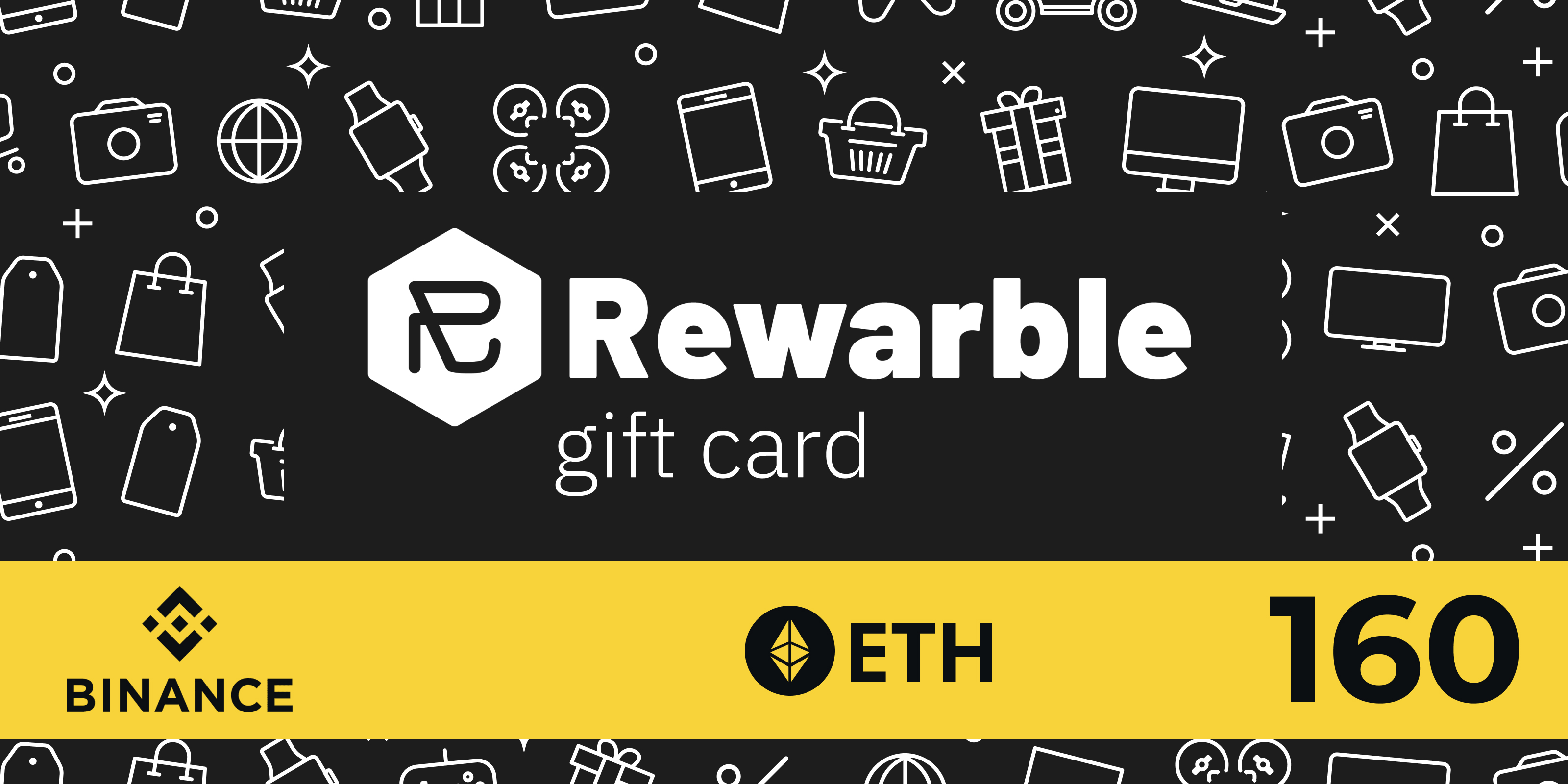 Rewarble Binance Gift Card ETH 160 USD