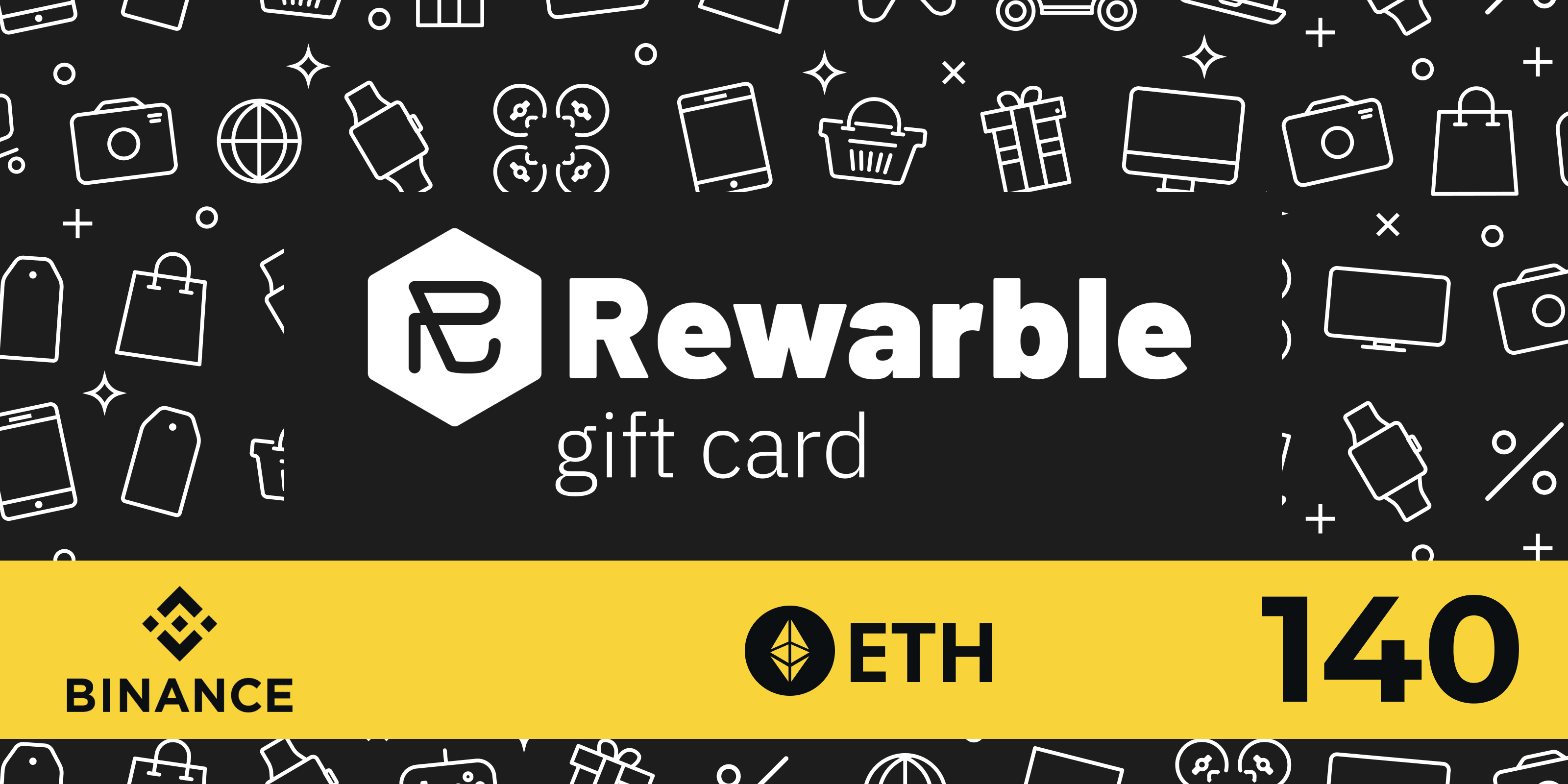 Rewarble Binance Gift Card ETH 140 USD