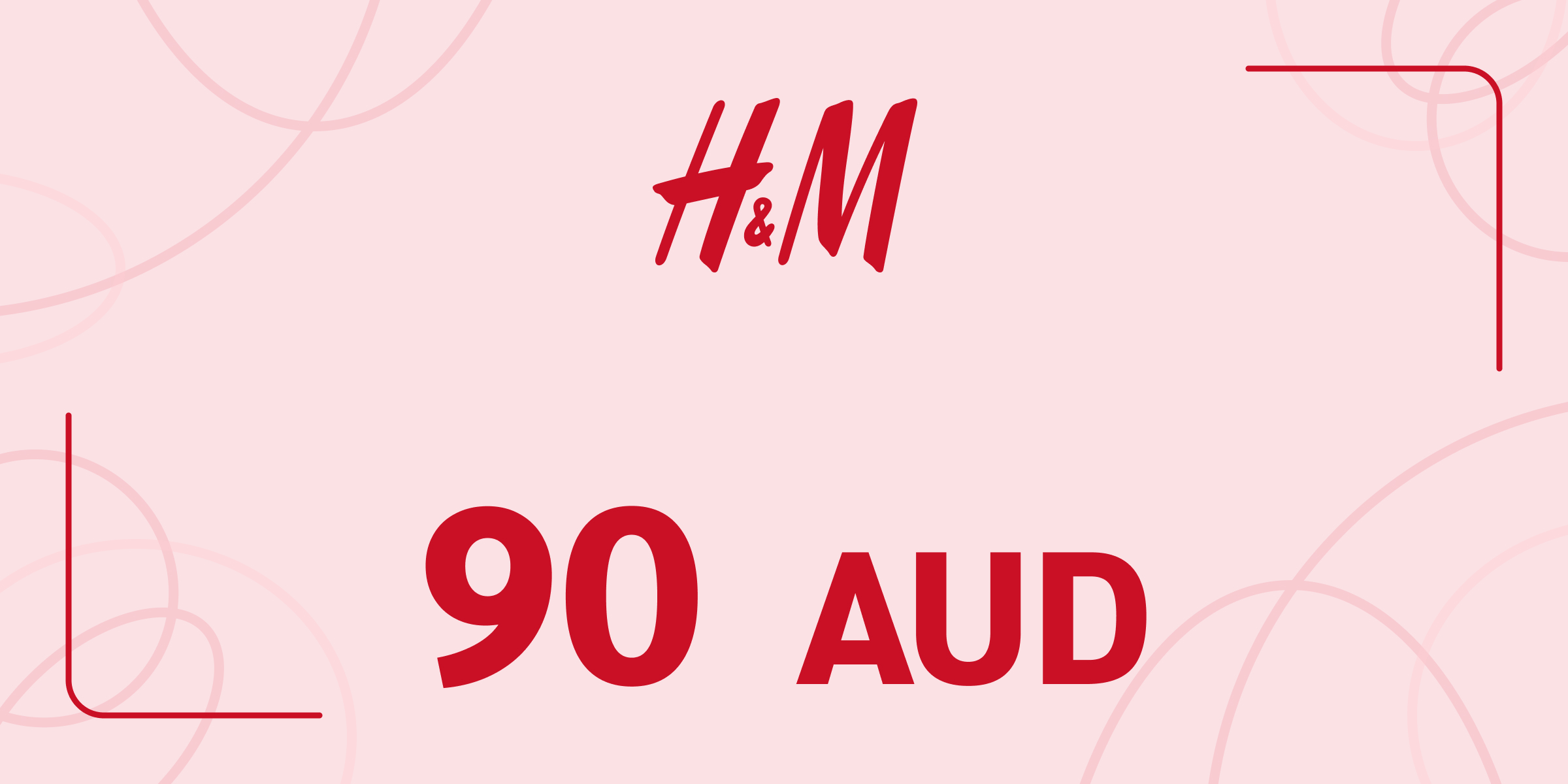 H and M Gift Card 90 AUD