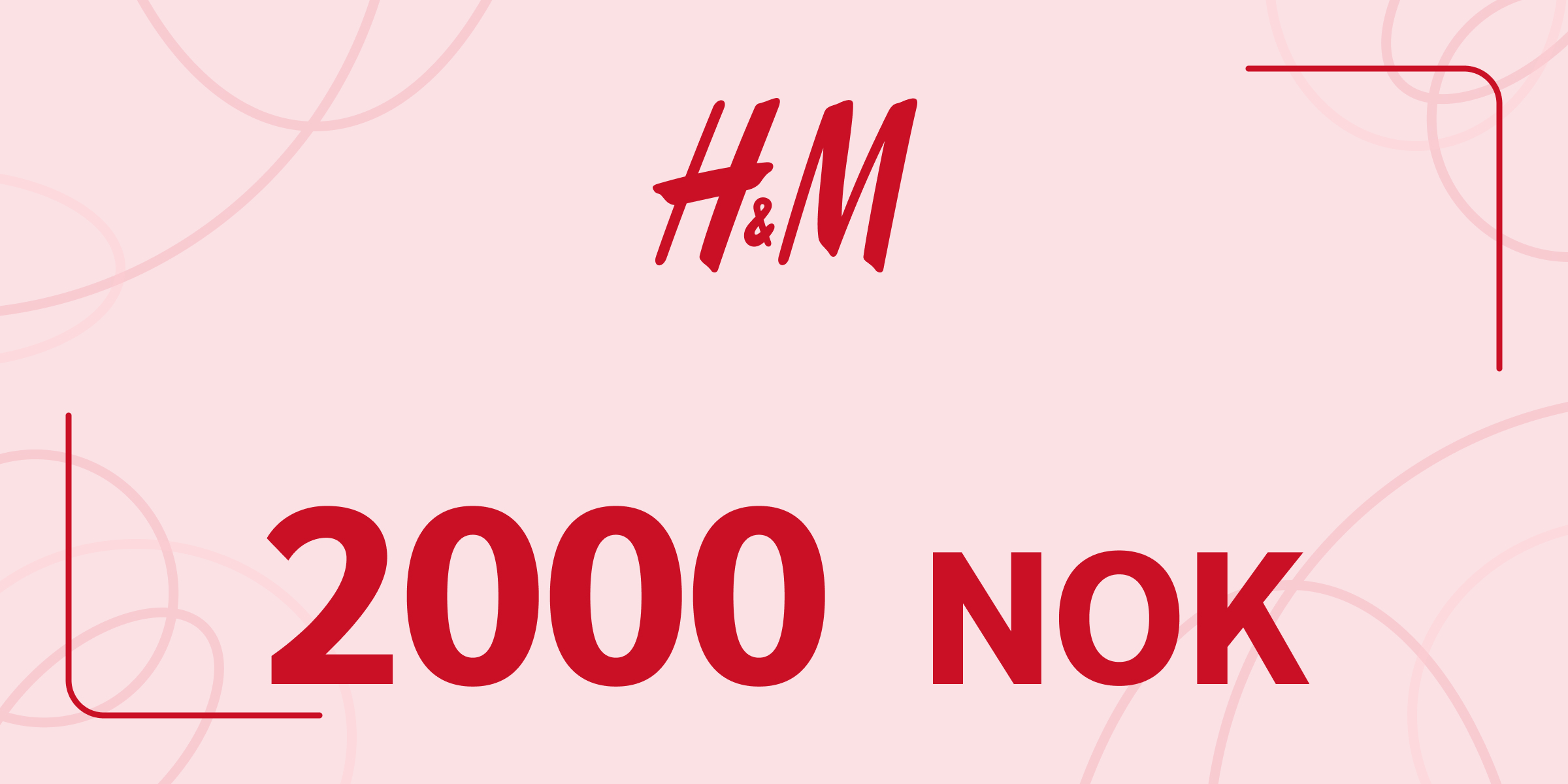 H and M Gift Card 2000 NOK