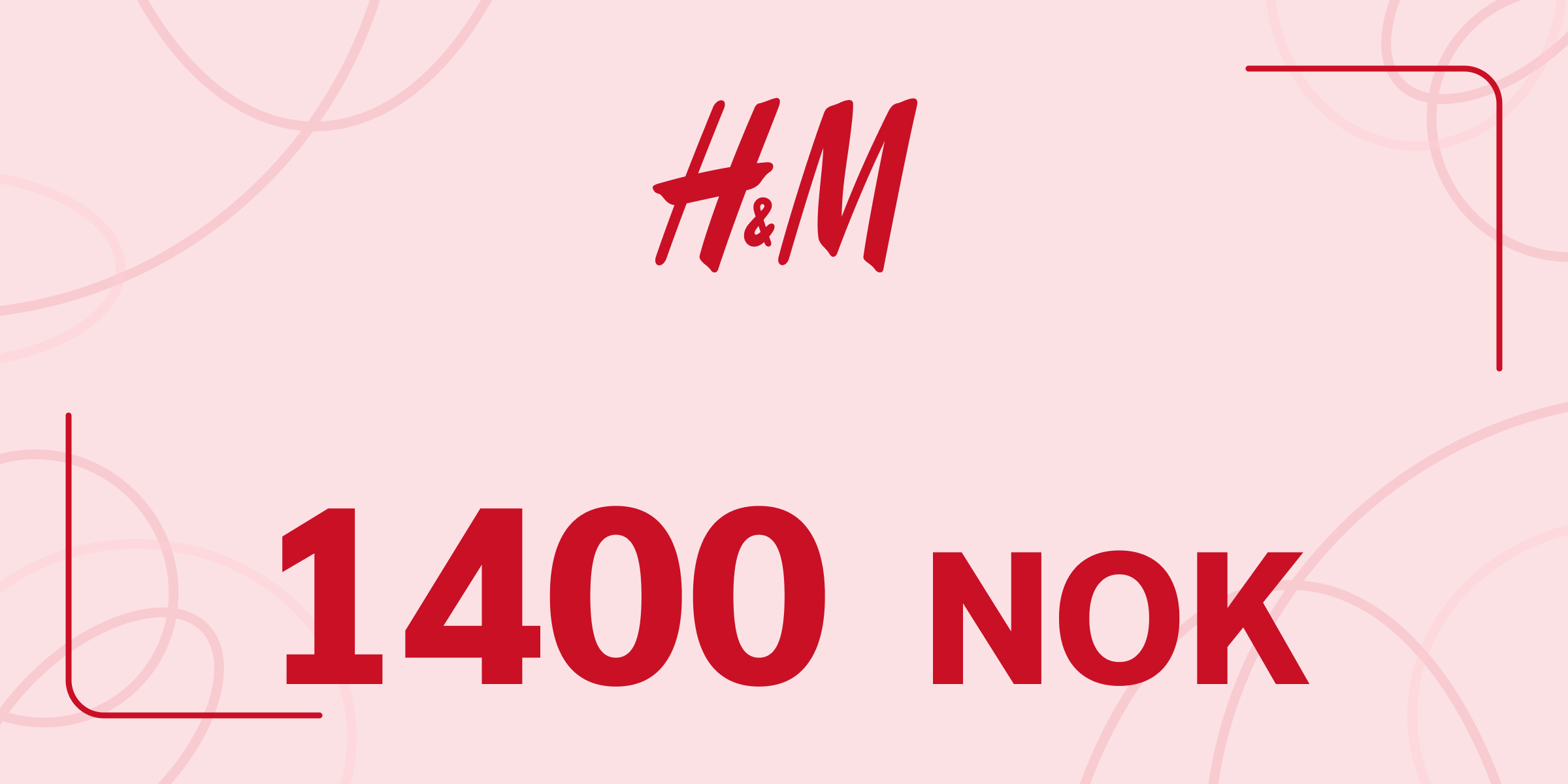 H and M Gift Card 1400 NOK
