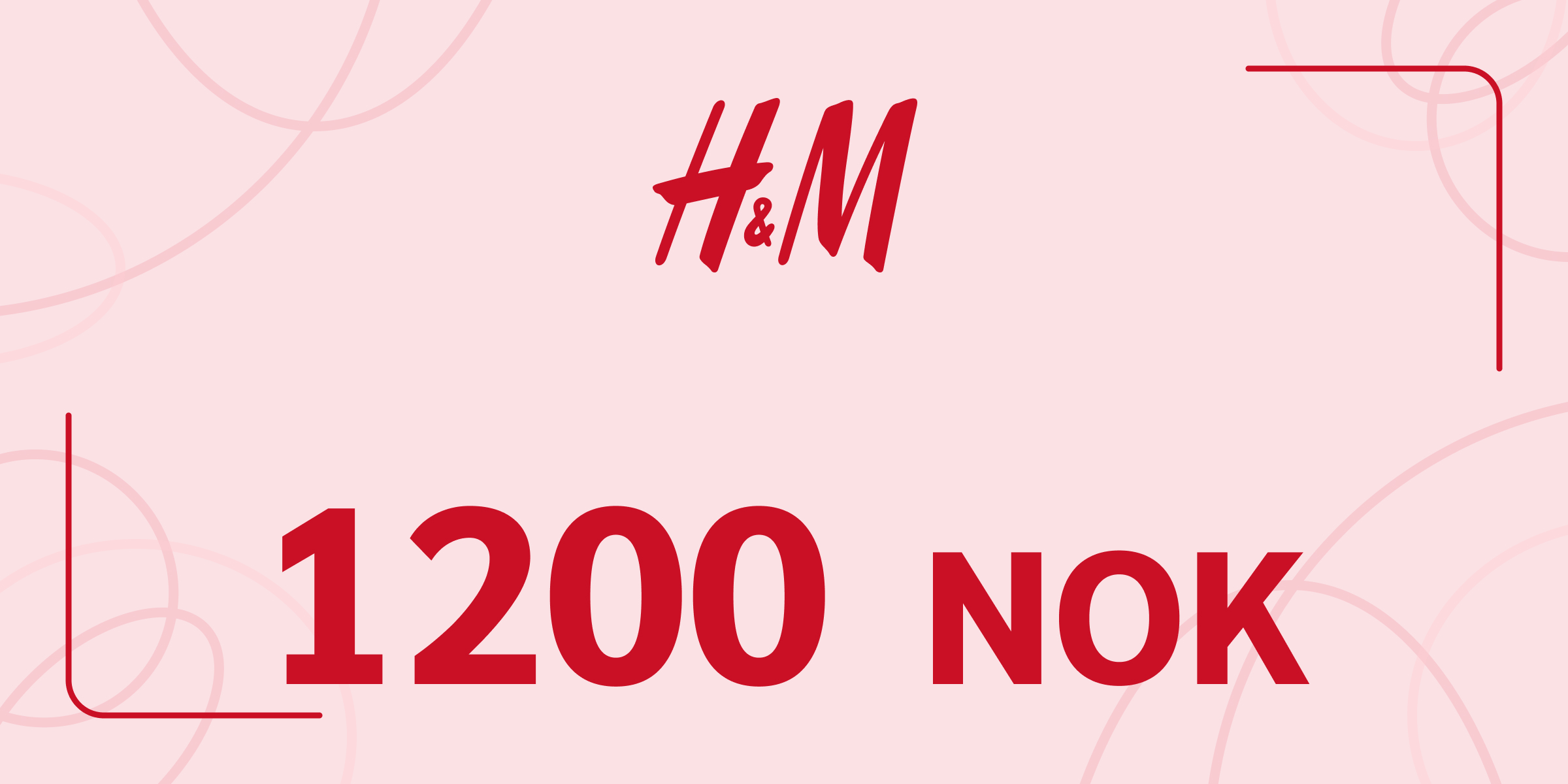 H and M Gift Card 1200 NOK