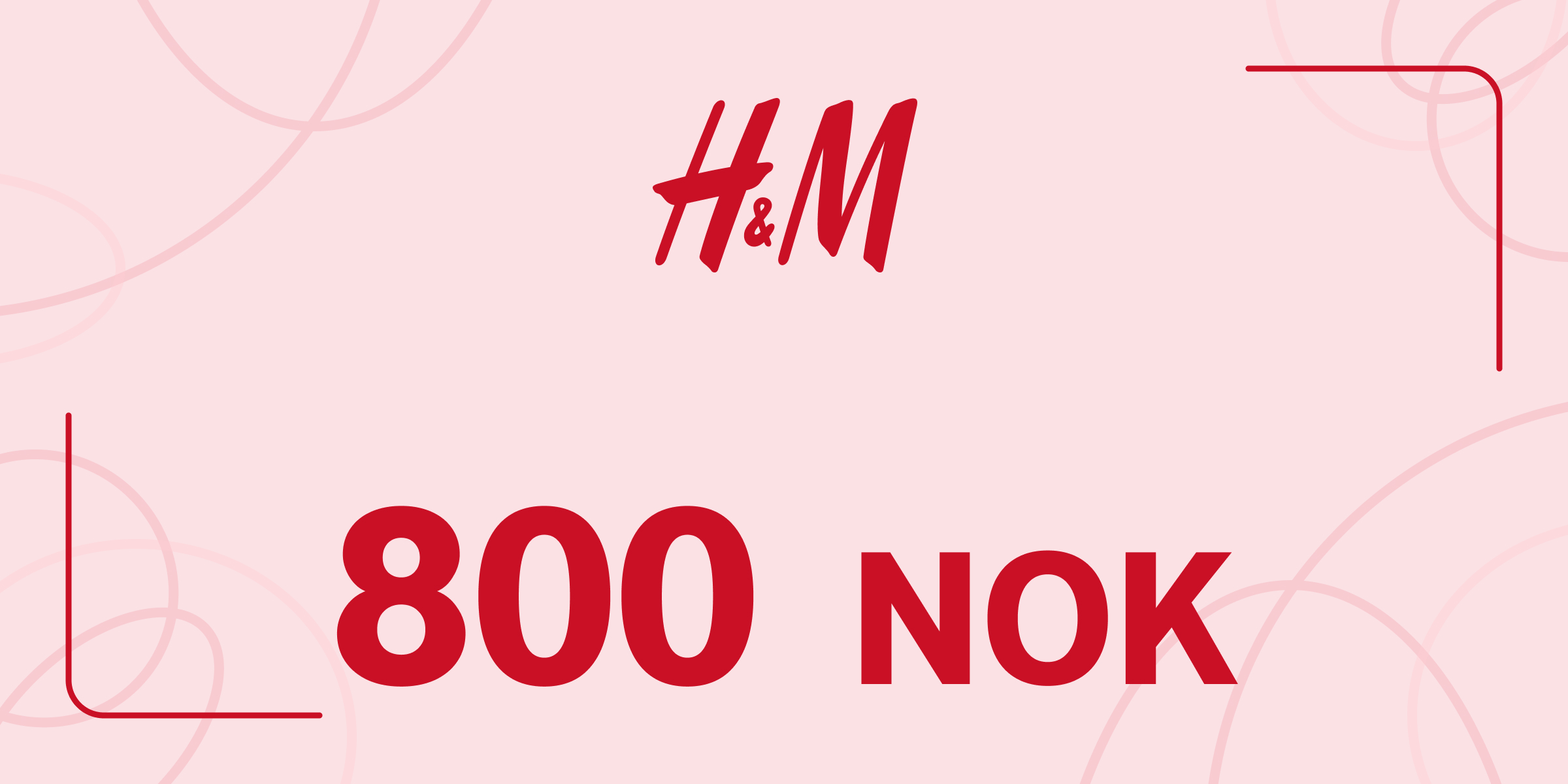 H and M Gift Card 800 NOK