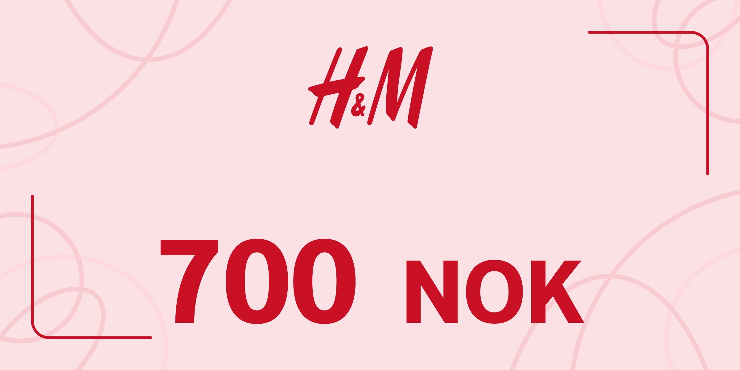 H and M Gift Card 700 NOK