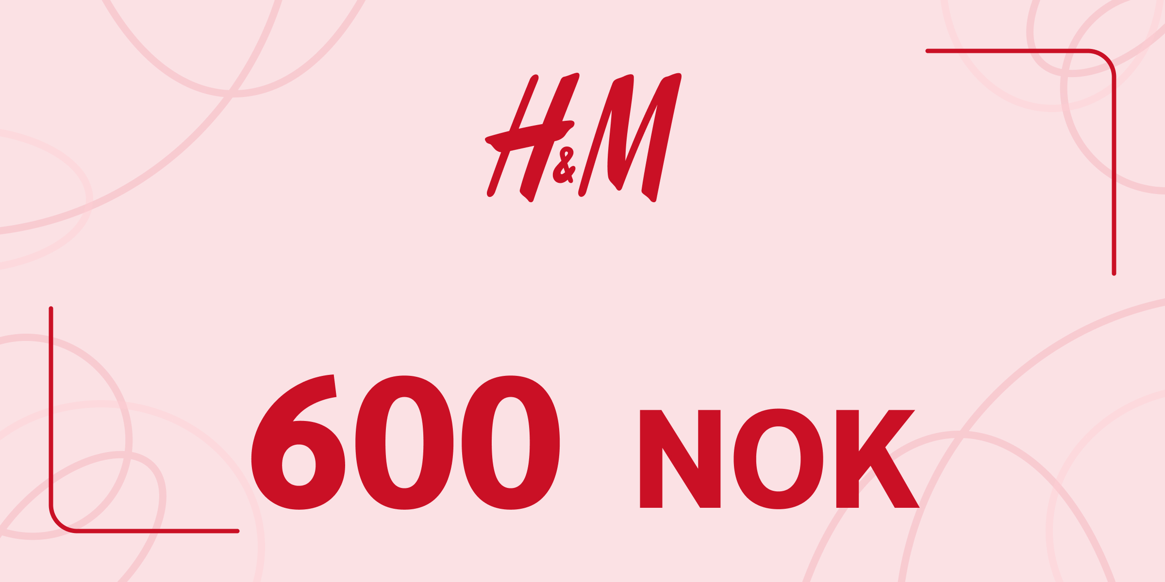 H and M Gift Card 600 NOK