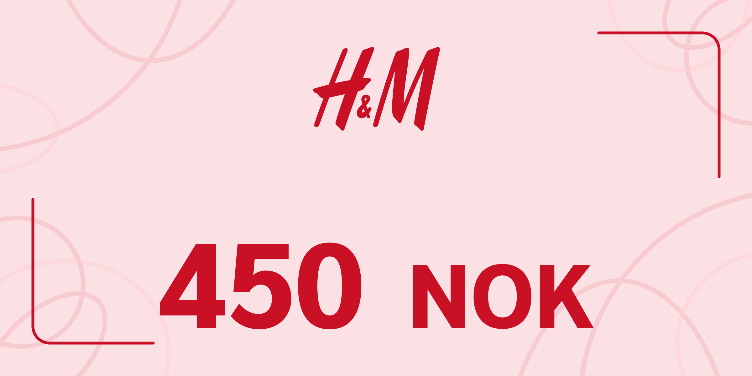 H and M Gift Card 450 NOK