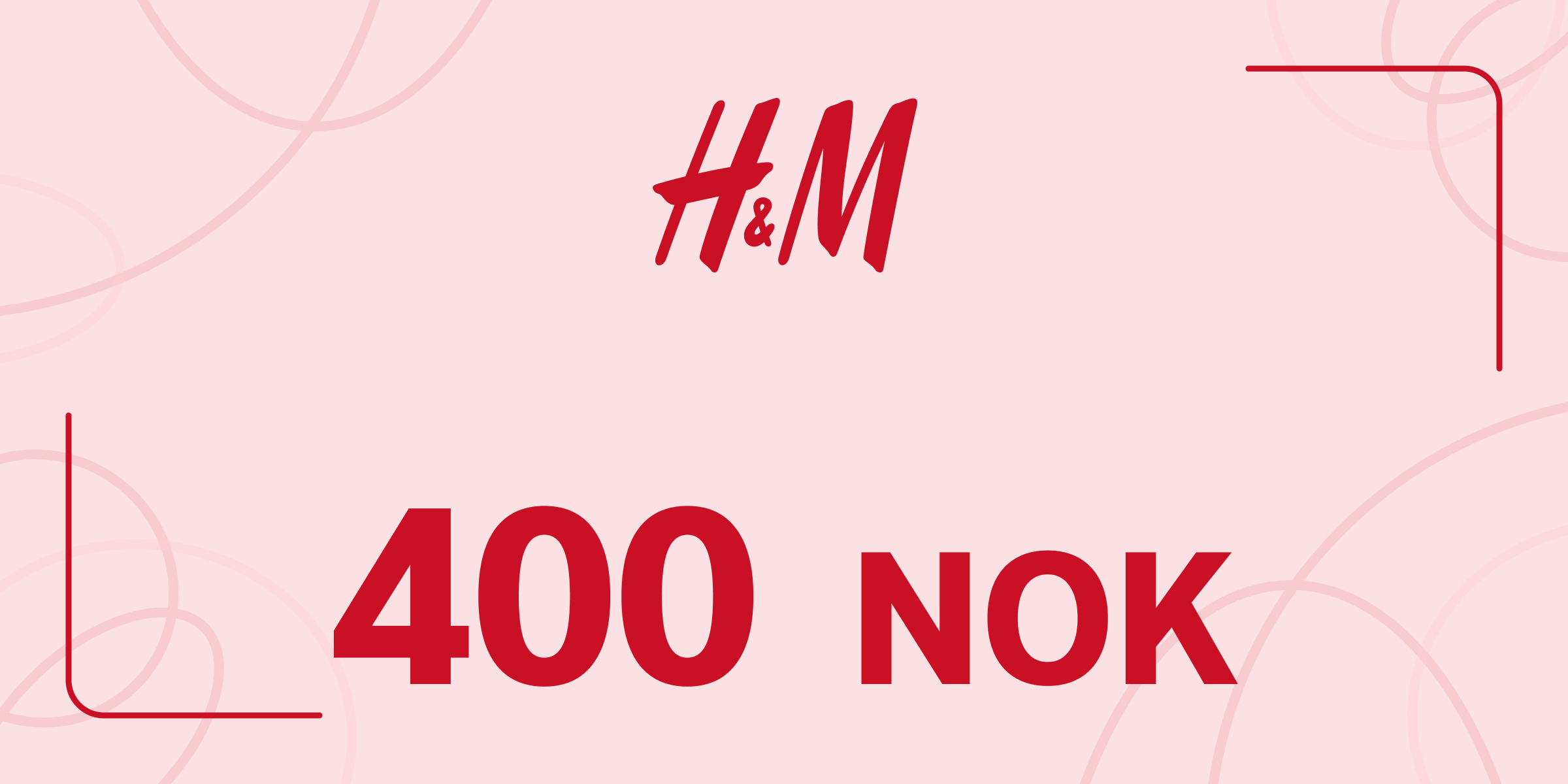 H and M Gift Card 400 NOK