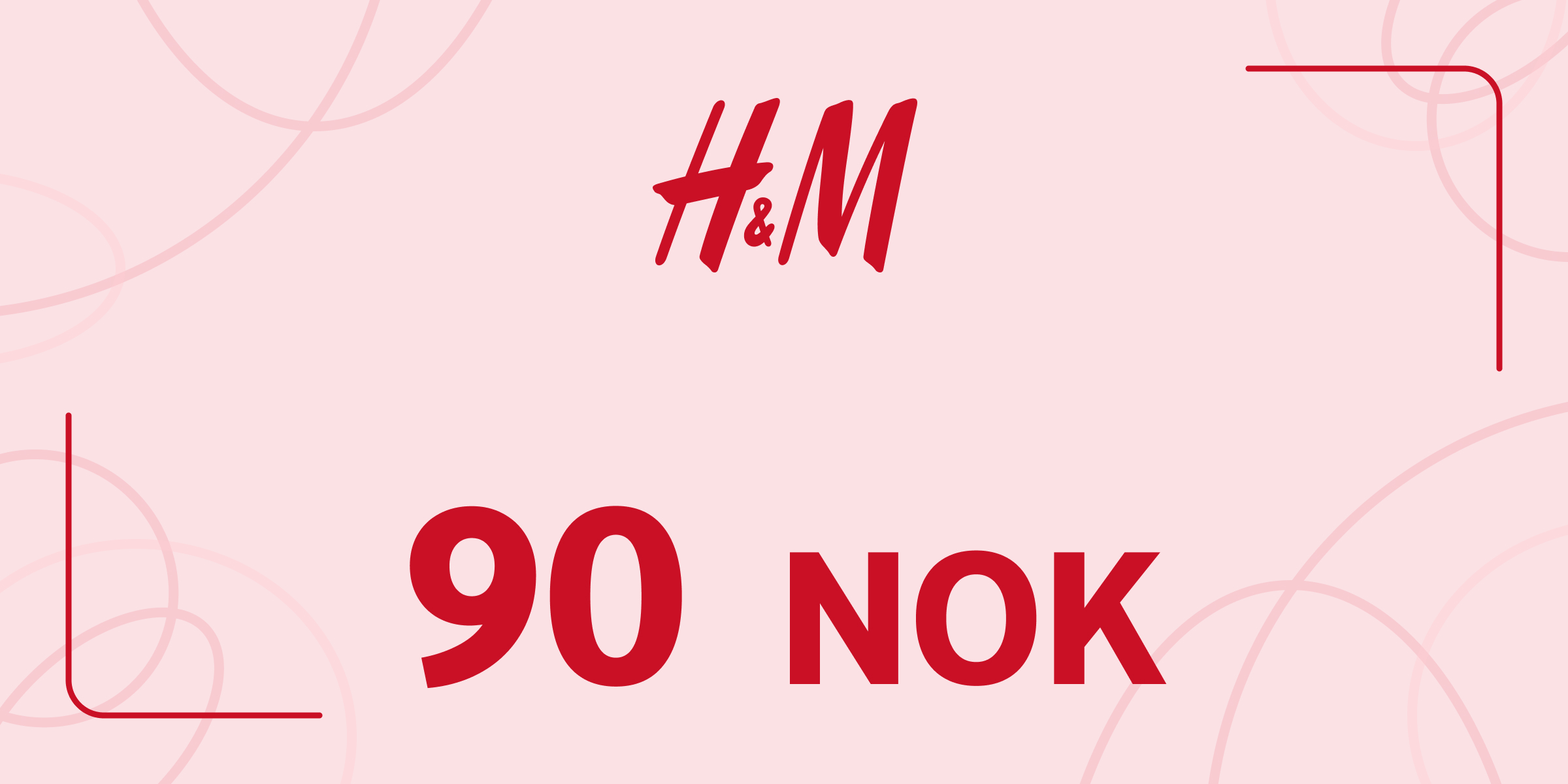 H and M Gift Card 90 NOK