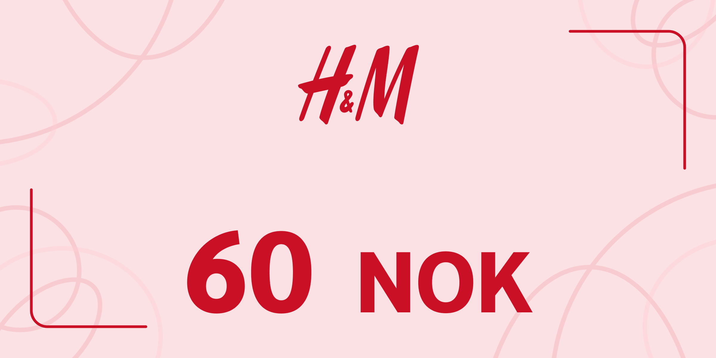 H and M Gift Card 60 NOK