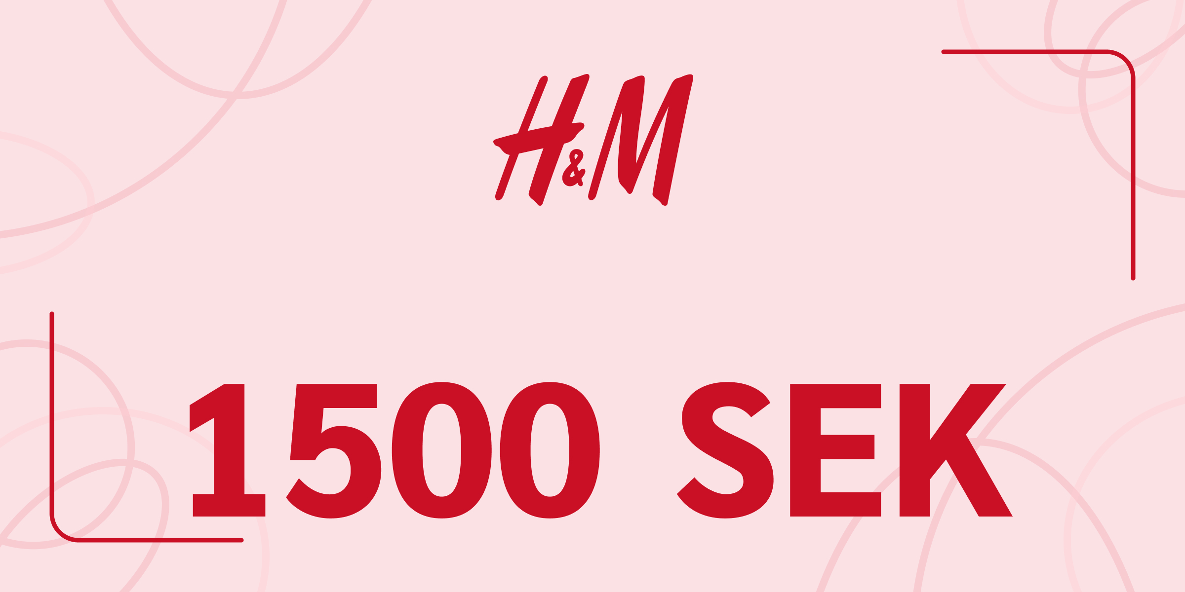H and M Gift Card 1500 SEK