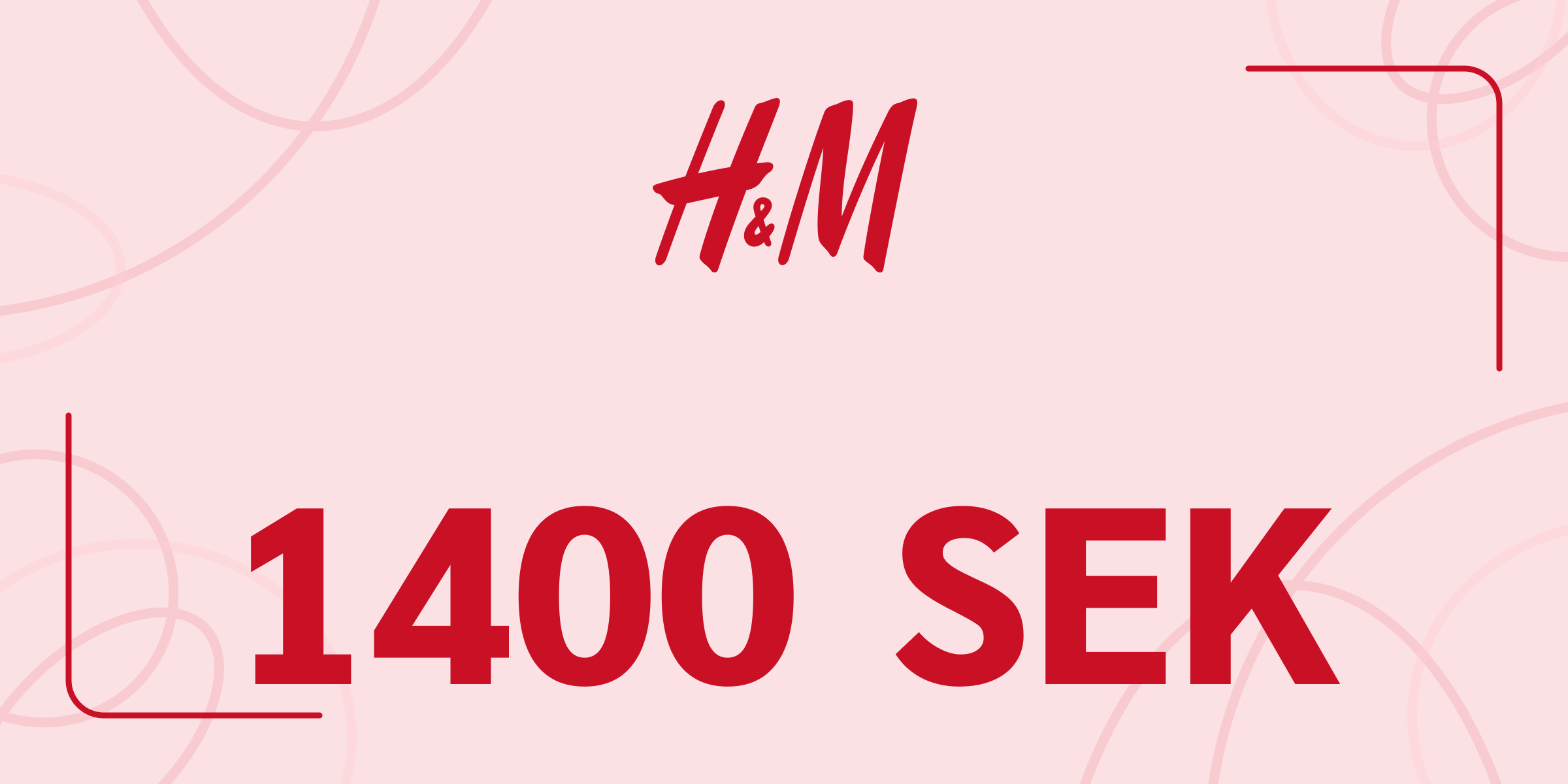 H and M Gift Card 1400 SEK