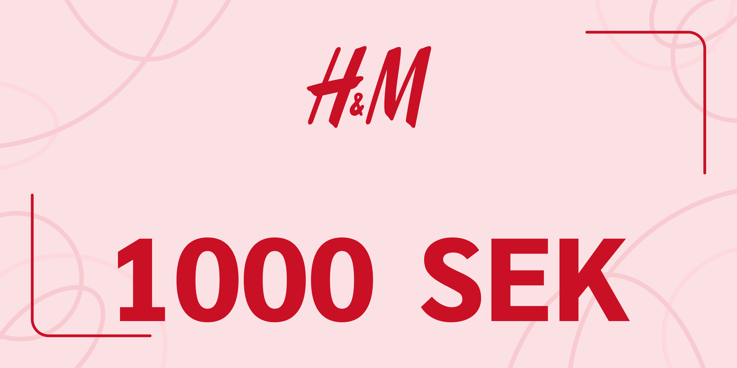 H and M Gift Card 1000 SEK