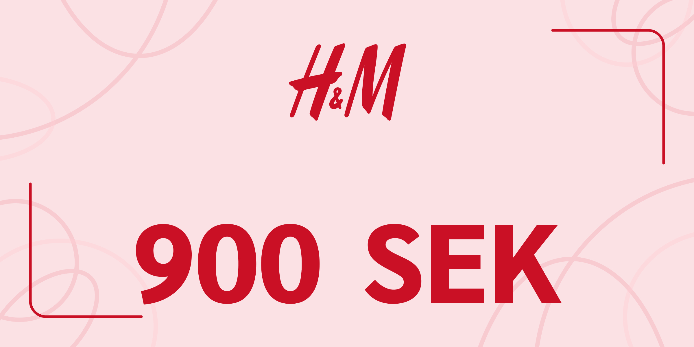 H and M Gift Card 900 SEK