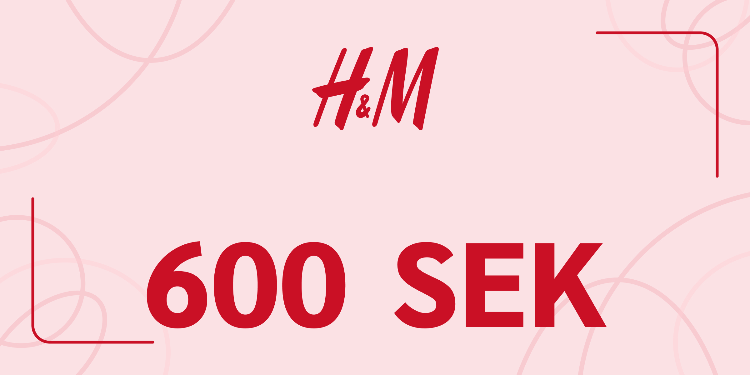 H and M Gift Card 600 SEK