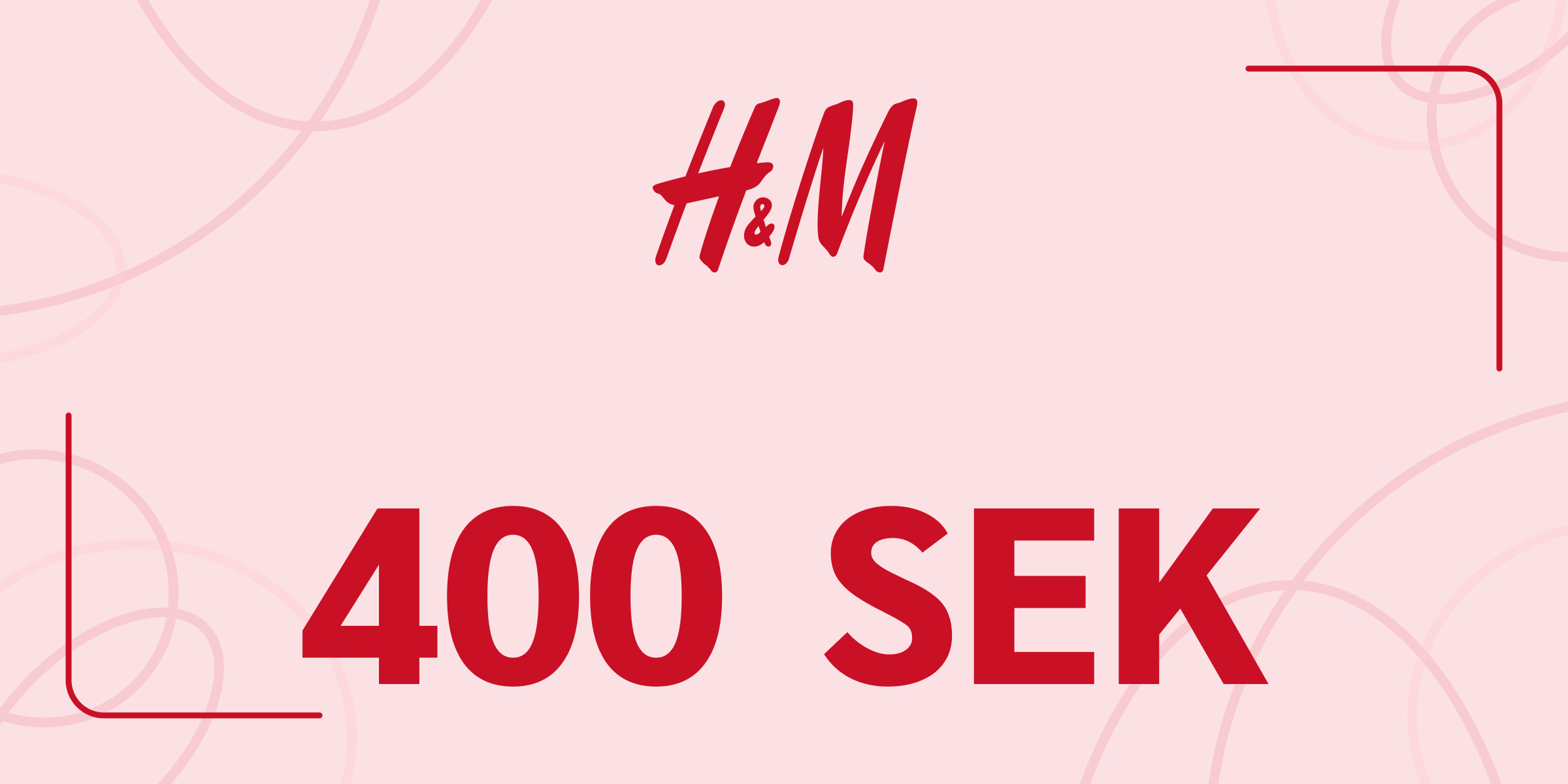 H and M Gift Card 400 SEK