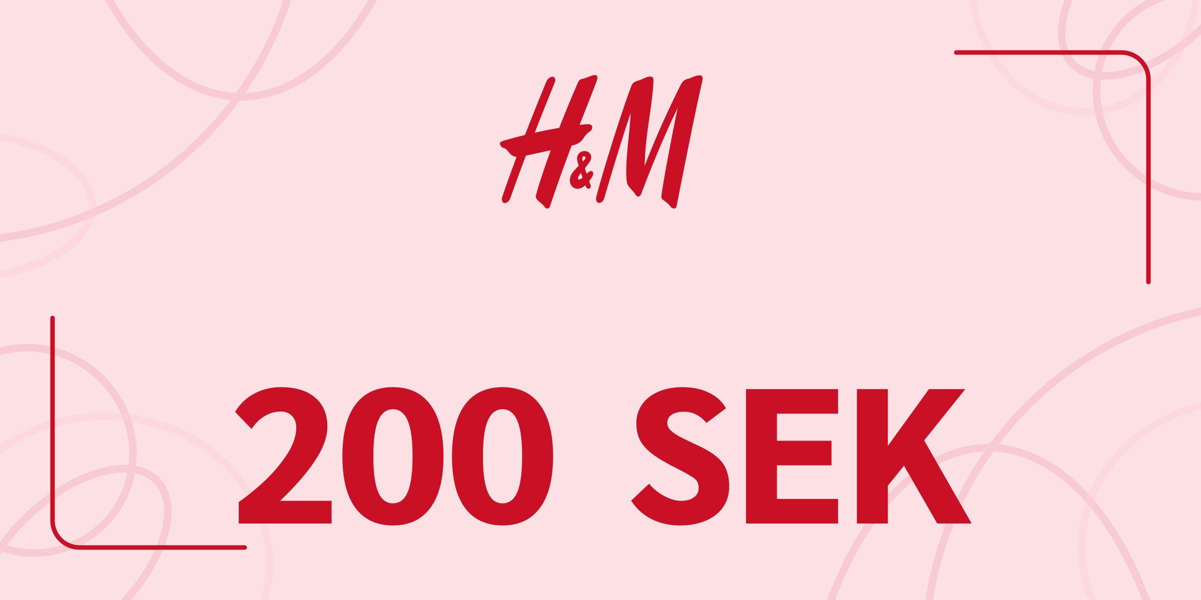 H and M Gift Card 200 SEK